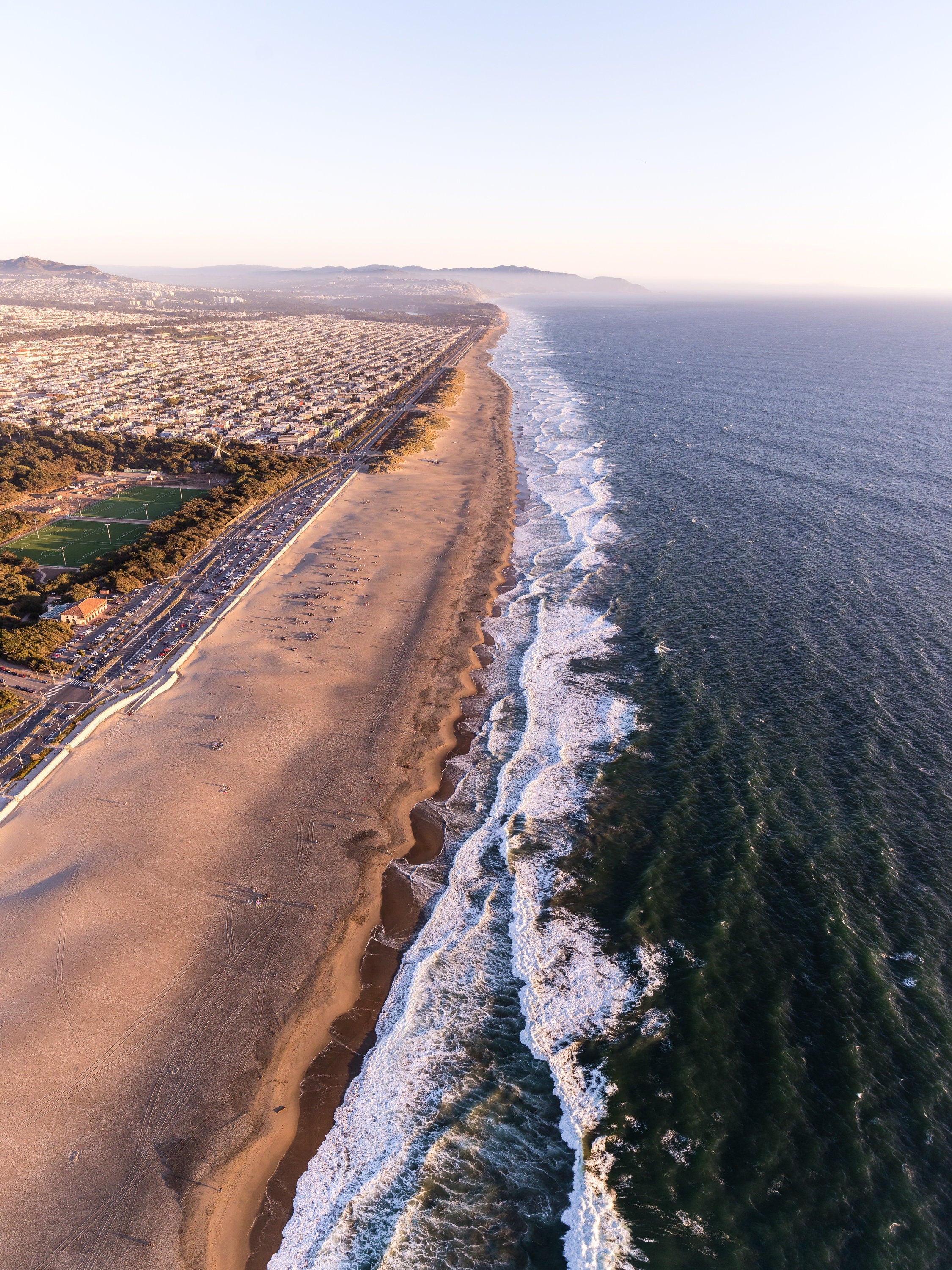 Ocean Beach San Francisco - Aerial Fine Art Photography (Metal & Bamboo Prints)