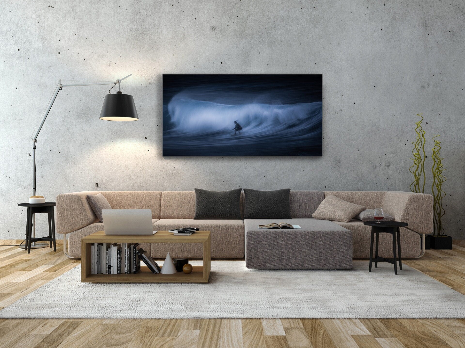 Modern Surf 6 - Series 2 - Hawaii Surfing Fine Art (Metal & Bamboo Prints)