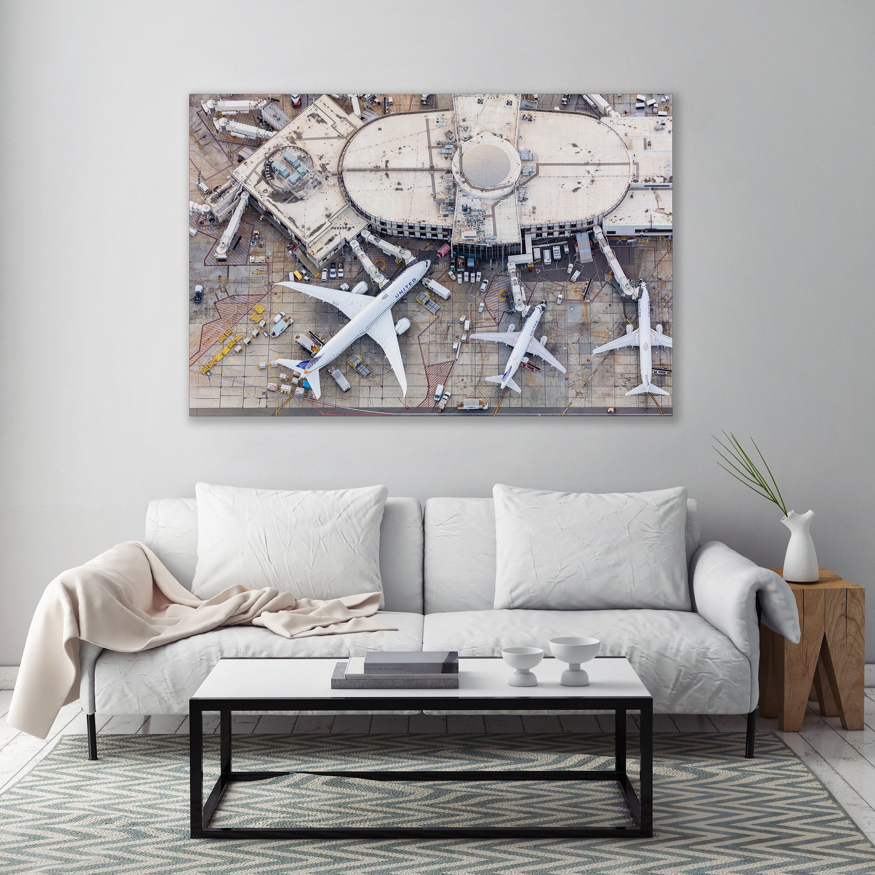 United Terminal - Los Angeles International Airport LAX - Aerial Photography (Metal & Bamboo Prints)