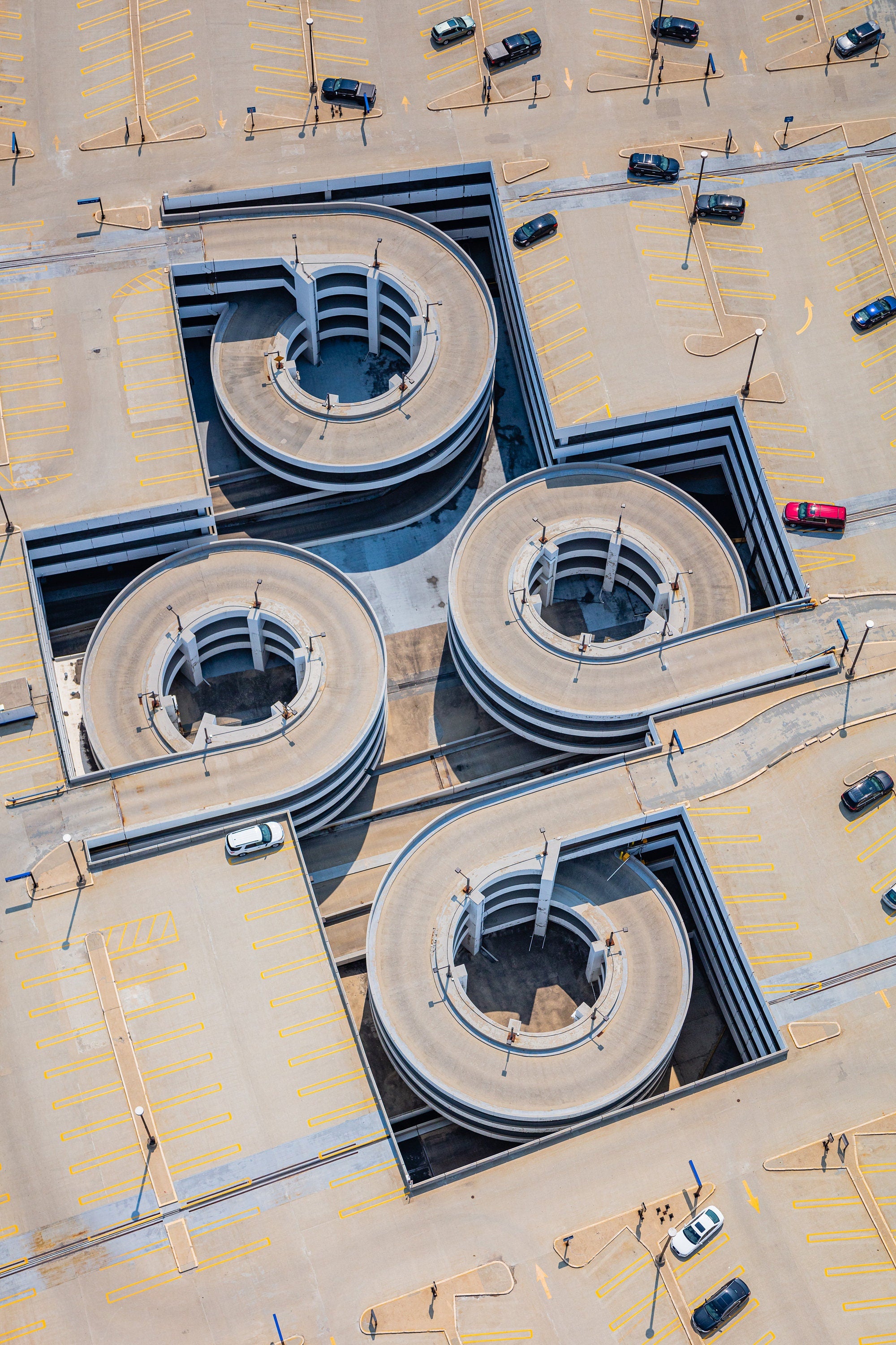 Chicago O'Hare International Airport Parking Structure - Aerial Fine Art Photography (Metal & Bamboo Prints)