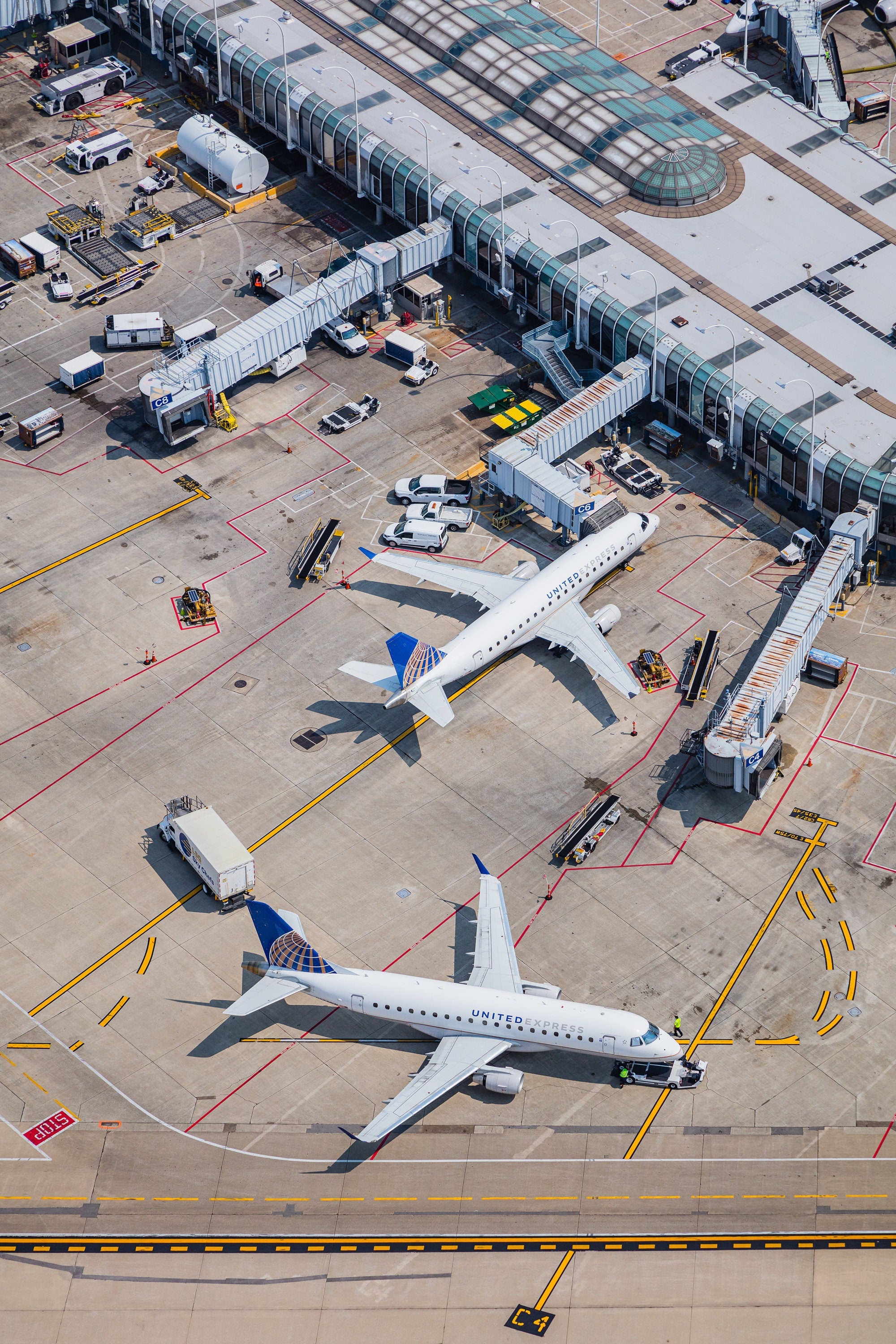 United Terminal - Chicago O'Hare International Airport - Aerial Fine Art Photography (Metal & Bamboo Prints)