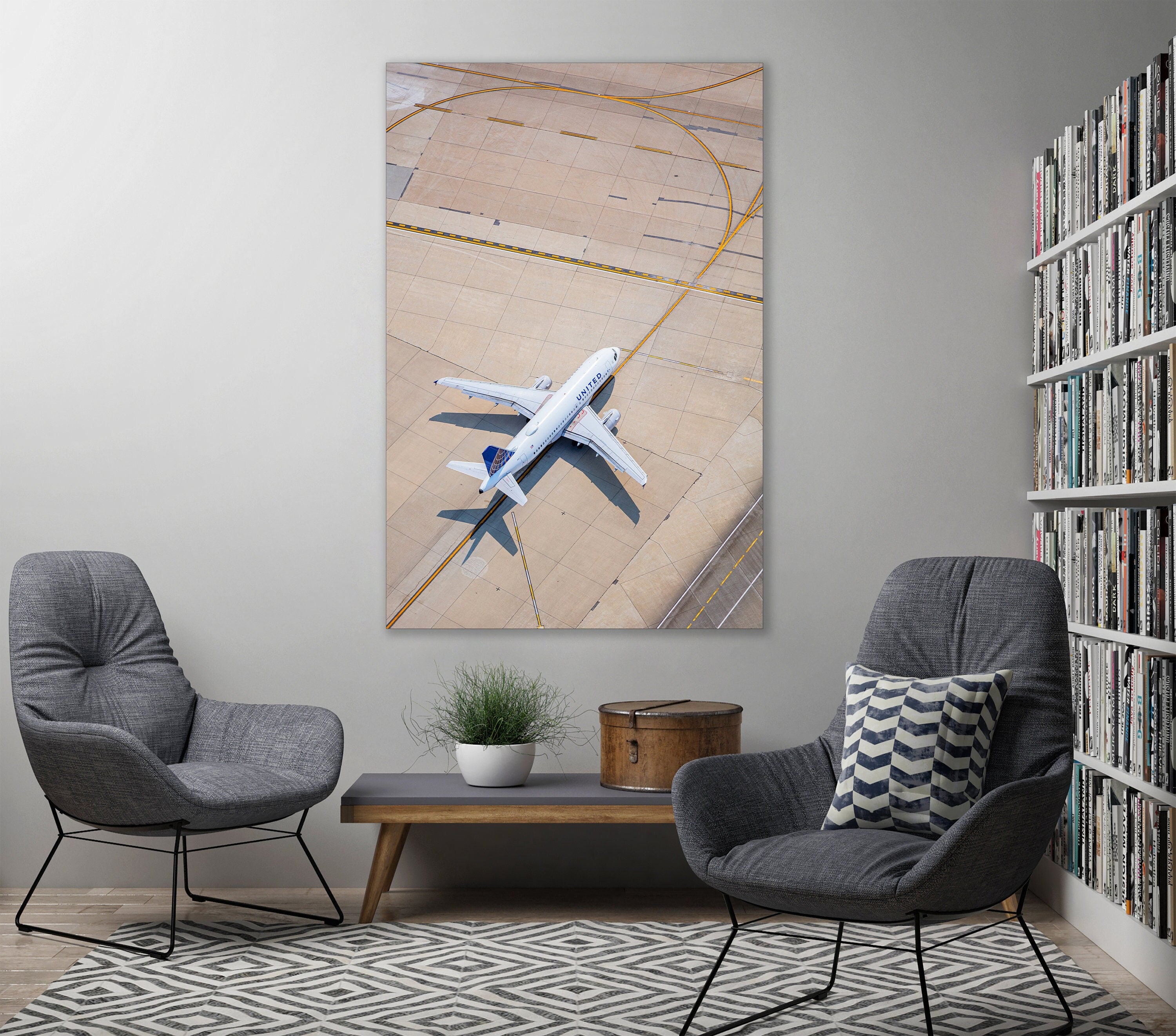 United Airlines - Chicago O'Hare International Airport - Aerial Fine Art Photography (Metal & Bamboo Prints)