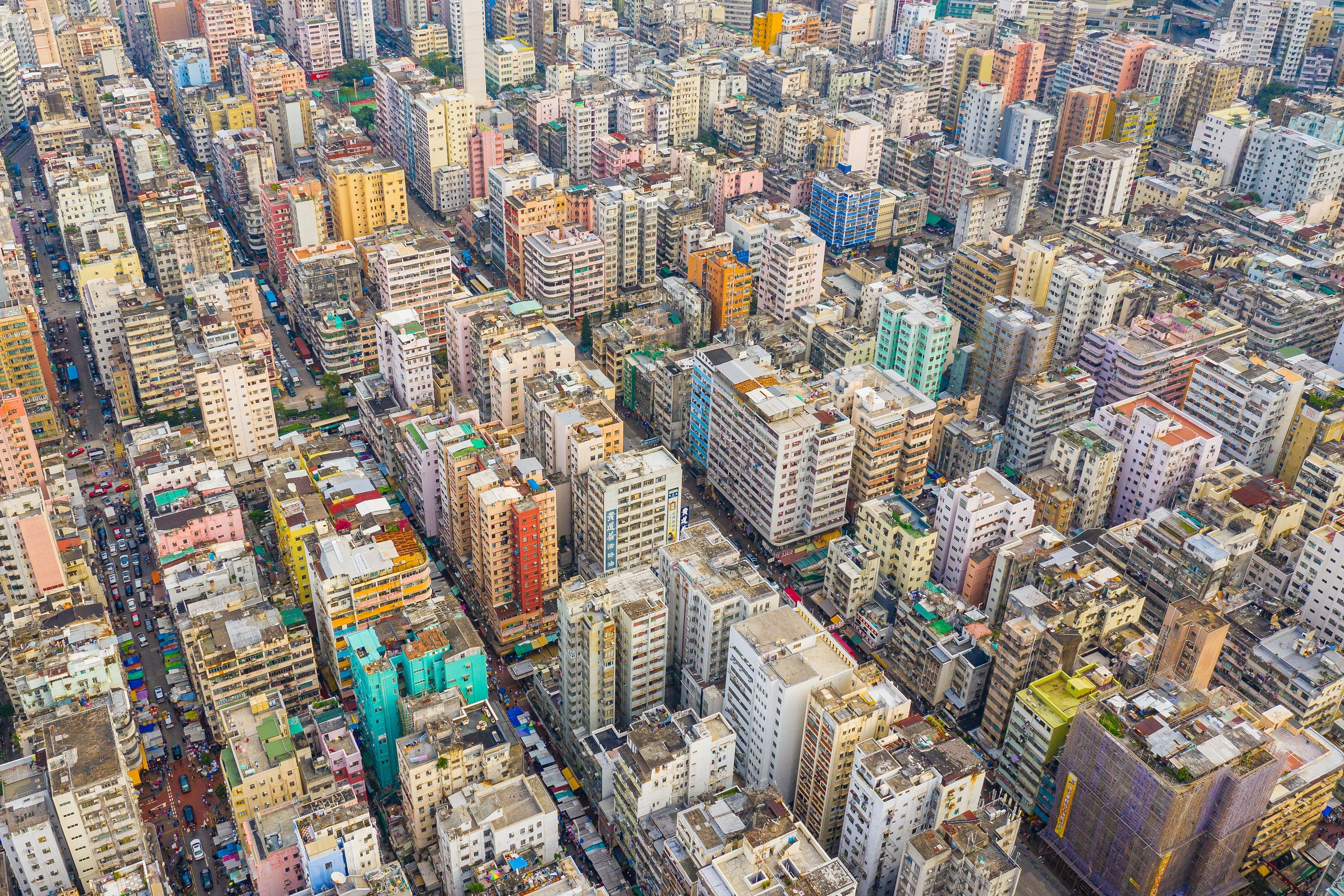 Sham Shui Po - The Block Tower - Aerial Fine Art Photography (Metal & Bamboo Prints)