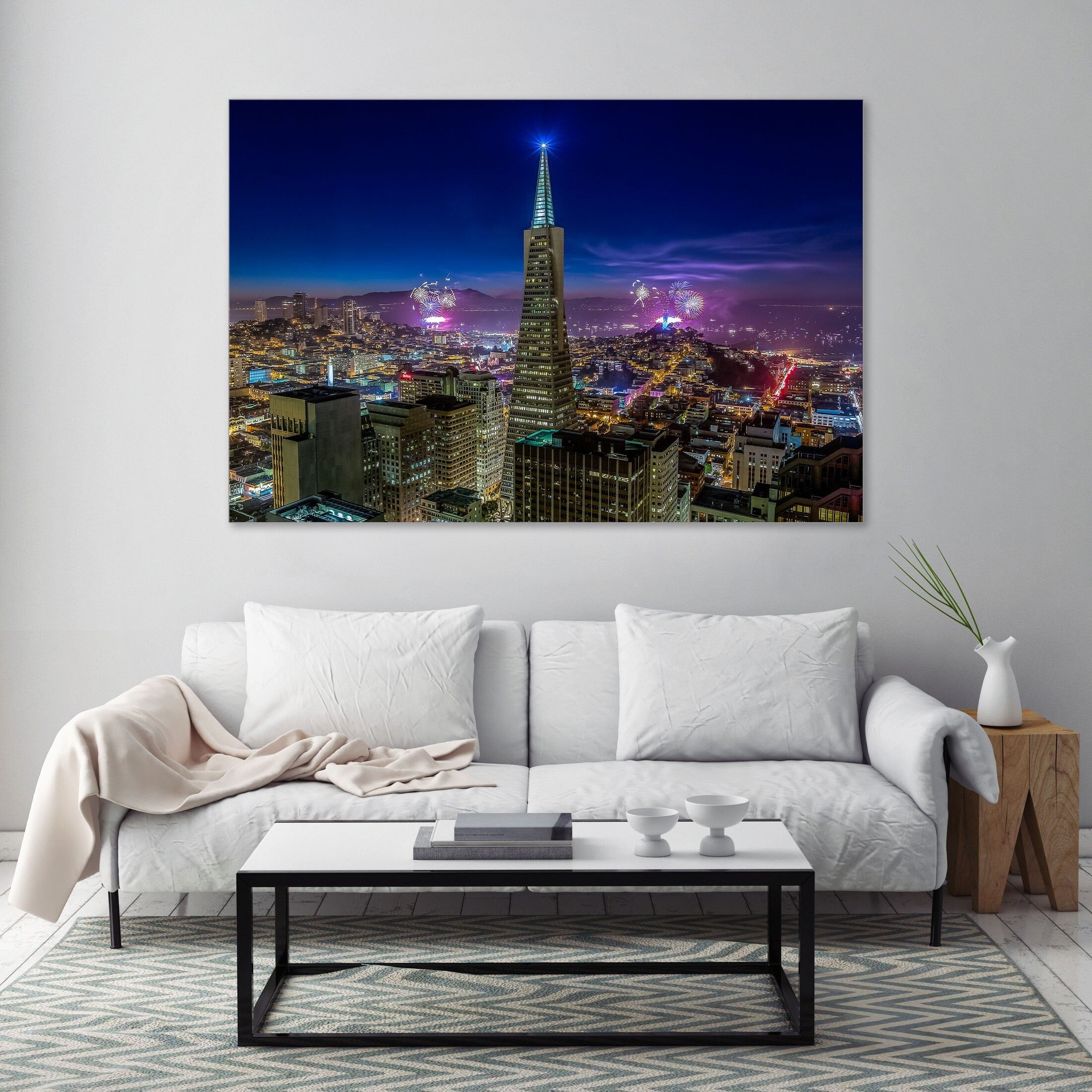 July 4th Fireworks - San Francisco Fine Art Photography (Metal & Bamboo Print)