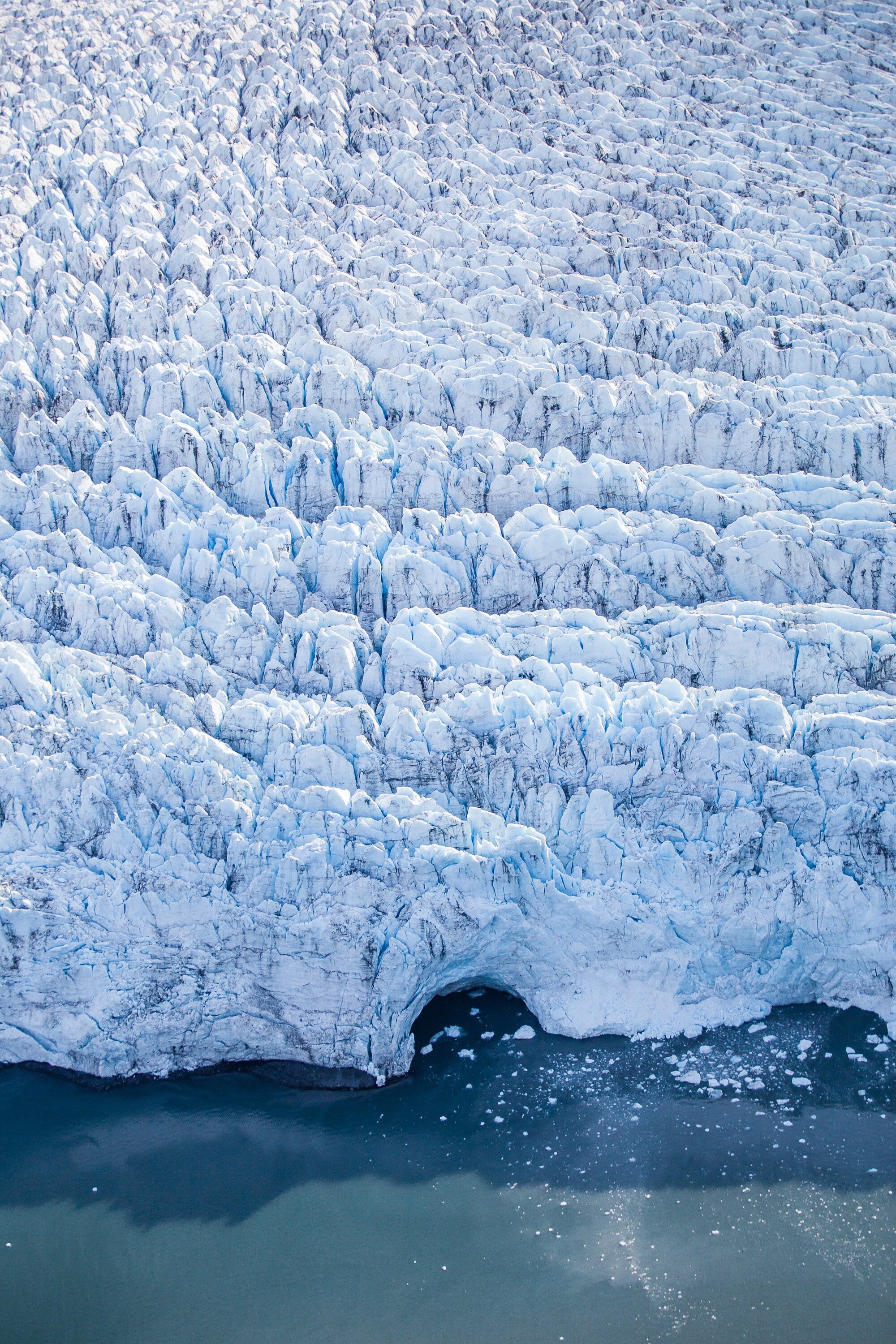 Harriman Glacier - Alaska Aerial Fine Art Photography (Metal & Bamboo Prints)