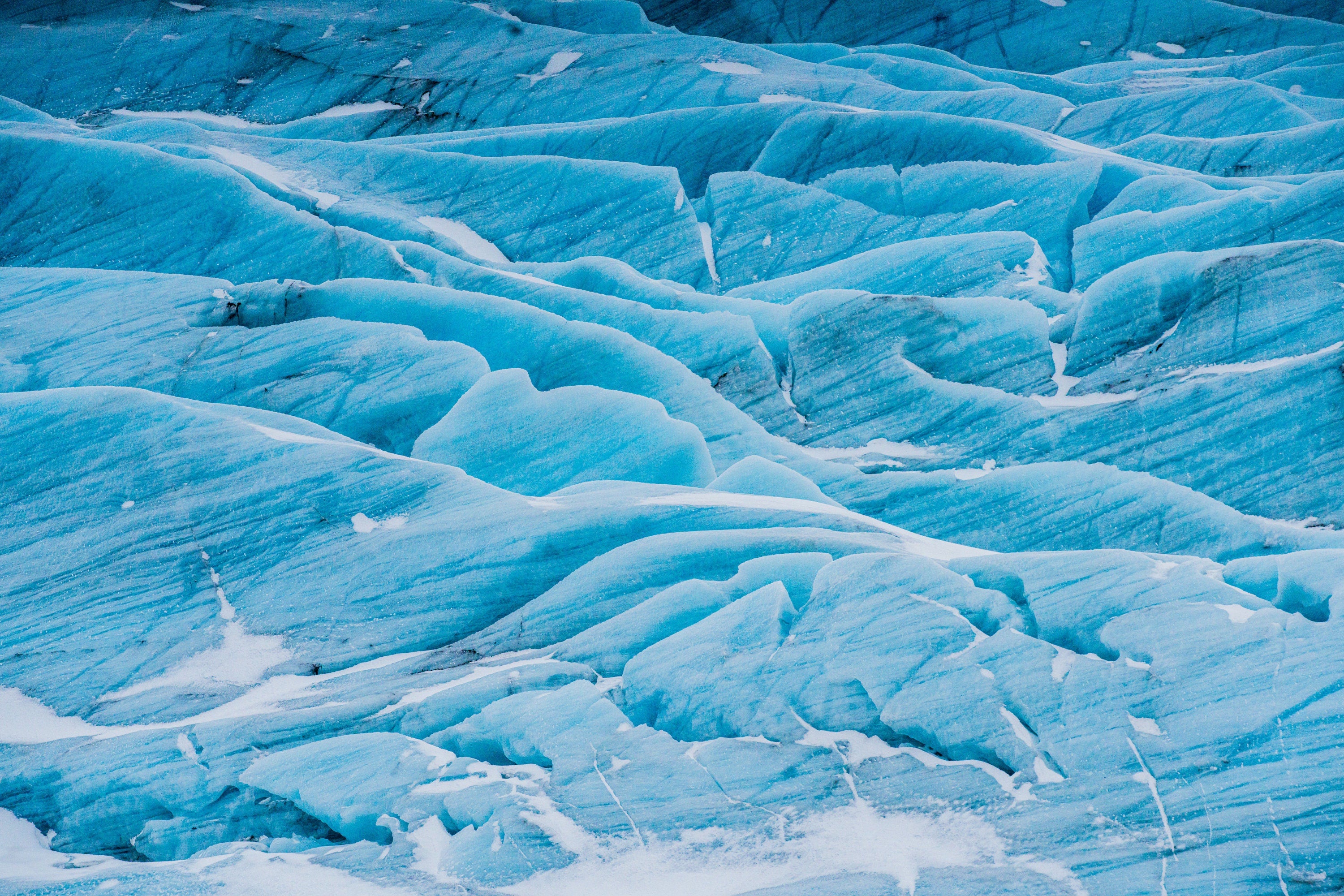 Sviinafellsjookull Glacier - Abstract Iceland Fine Art Photography (Metal & Bamboo Prints)