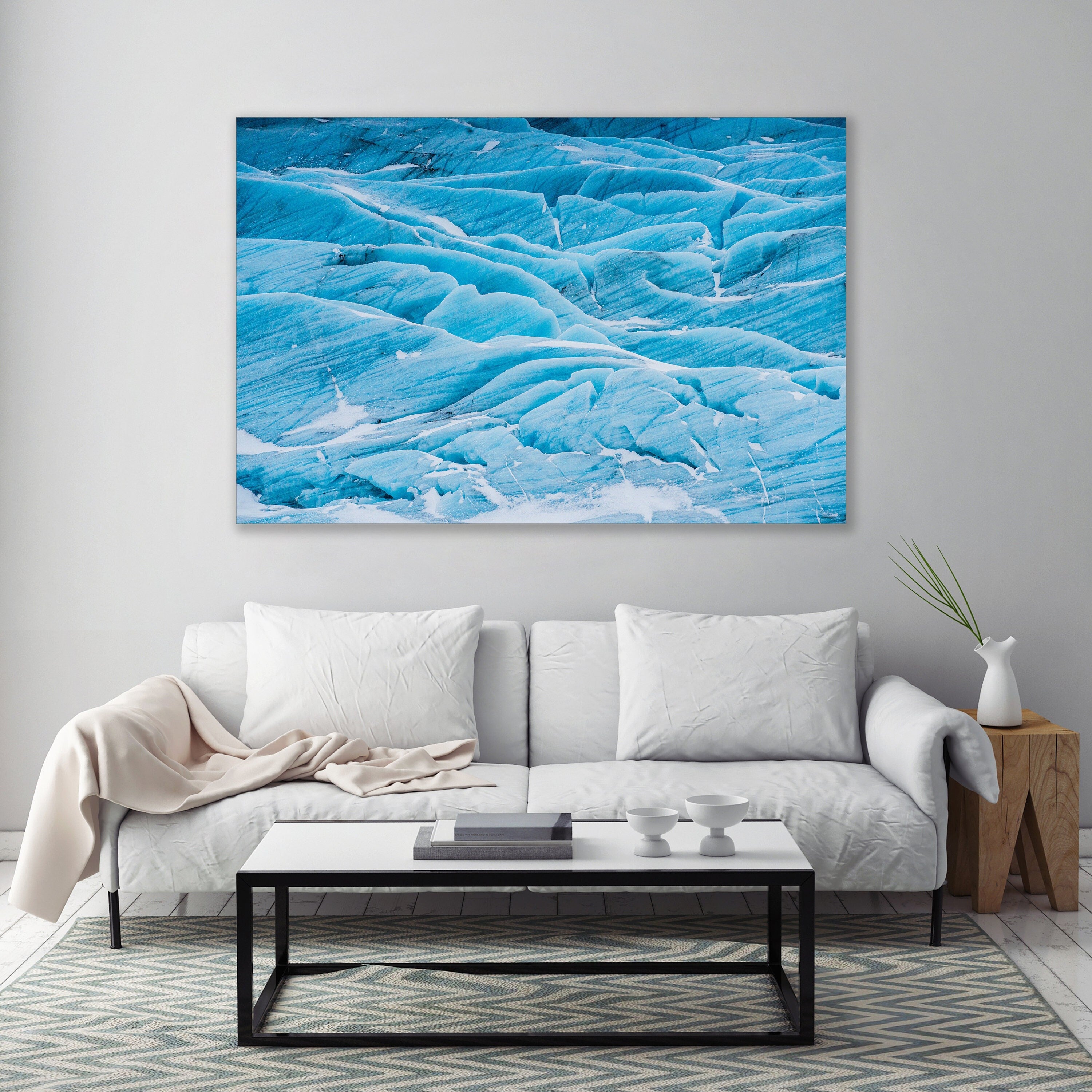 Sviinafellsjookull Glacier - Abstract Iceland Fine Art Photography (Metal & Bamboo Prints)