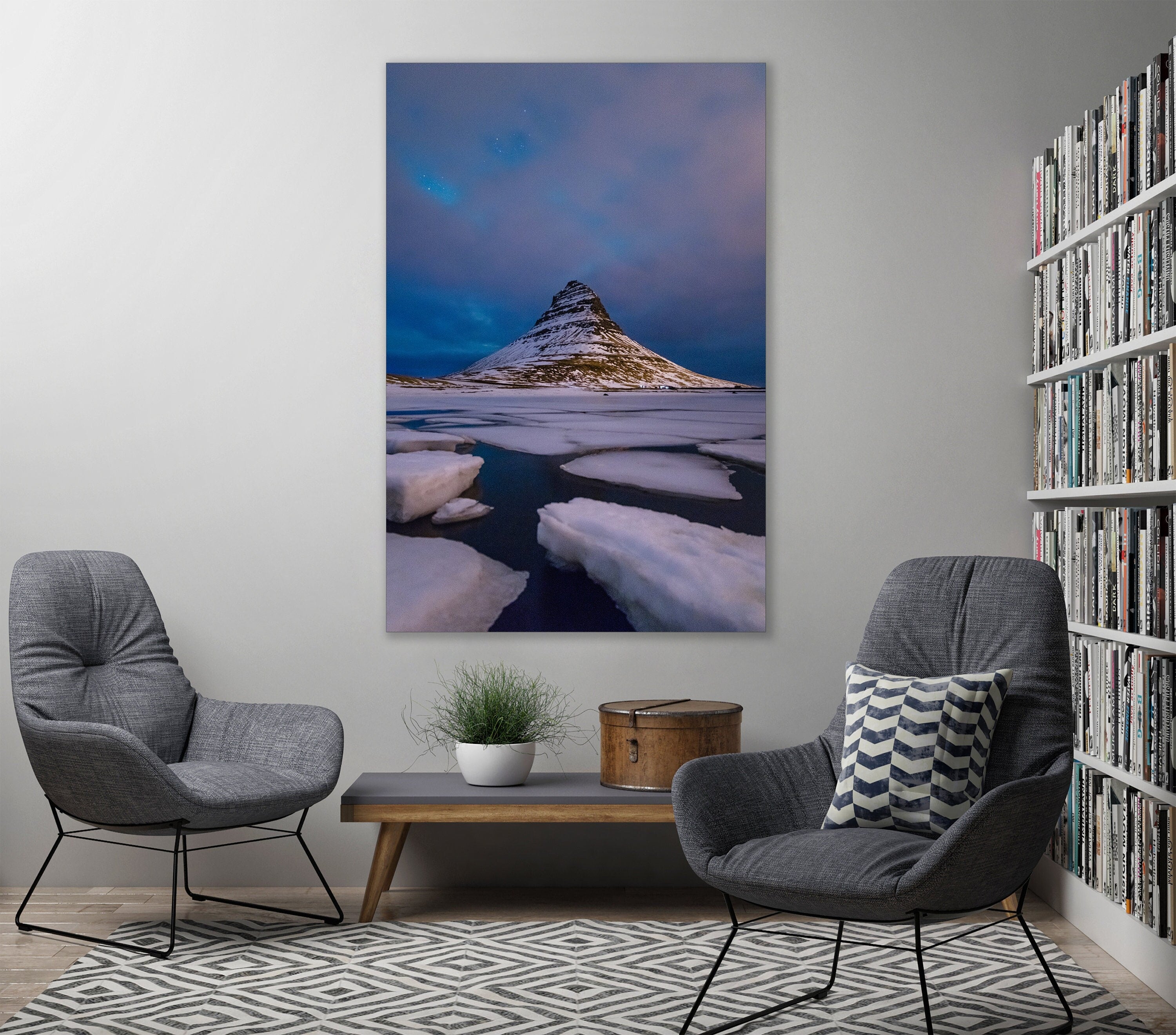 Kirkjufell Aurora Clouds I - Iceland Winter Fine Art Landscape Photography (Metal & Bamboo Prints)