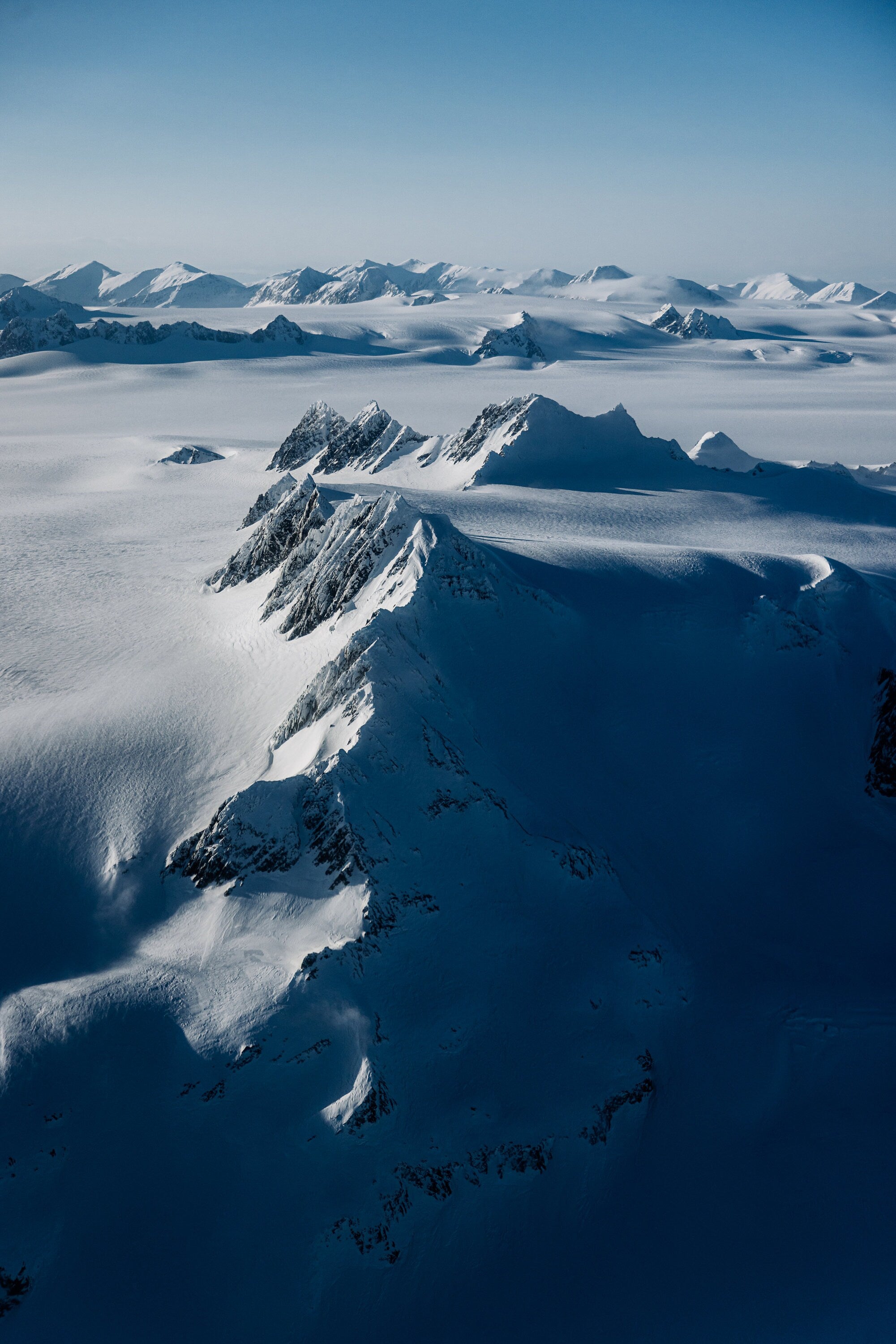 Harding Icefield Peaks I - Alaska Aerial Fine Art Photography (Metal & Bamboo Prints)