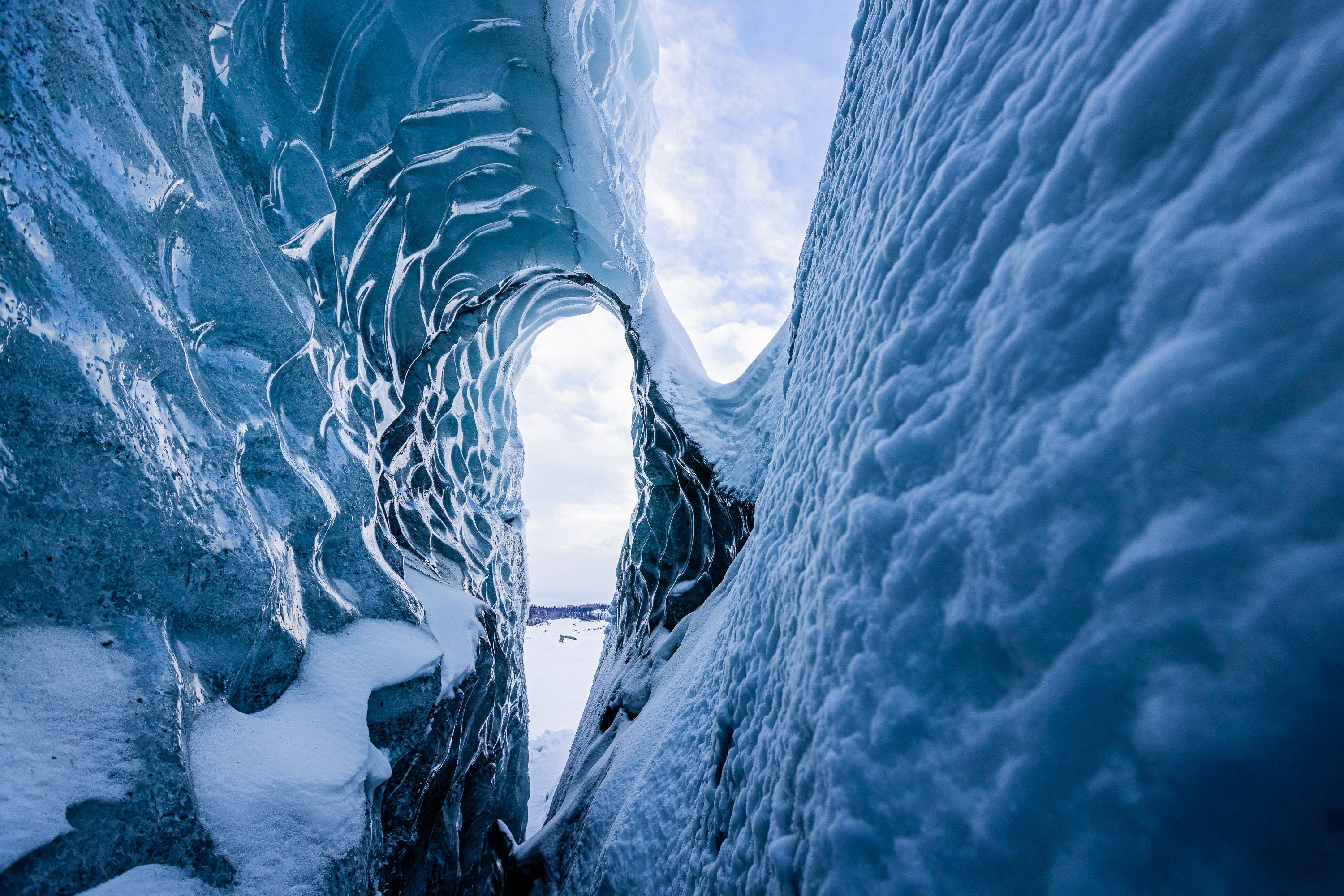 Black Ice - Matanuska Glacier Alaska Fine Art (Metal & Bamboo Prints)