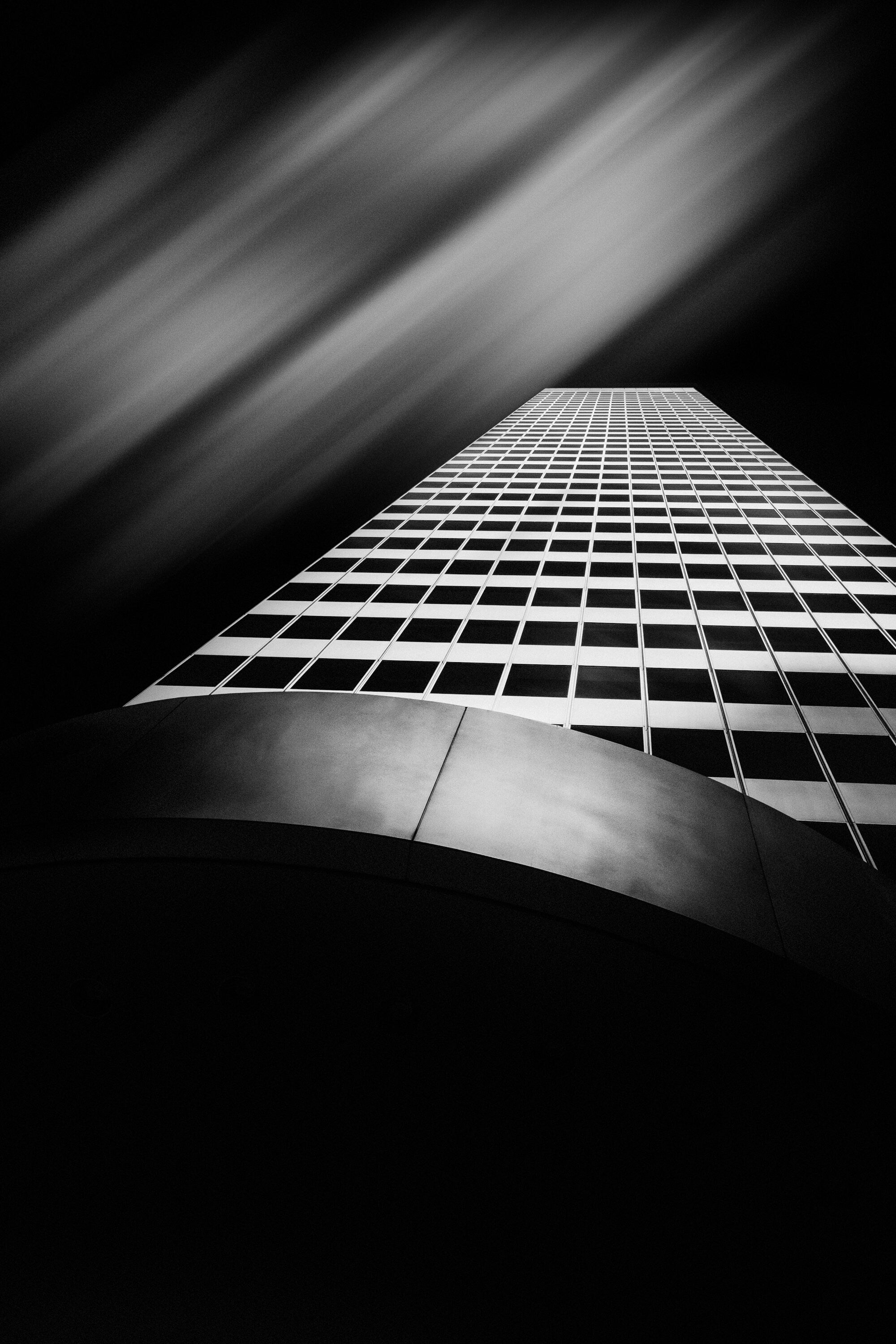 Modern Shaklee Terraces - San Francisco Black and White Fine Art (Metal & Bamboo Prints)