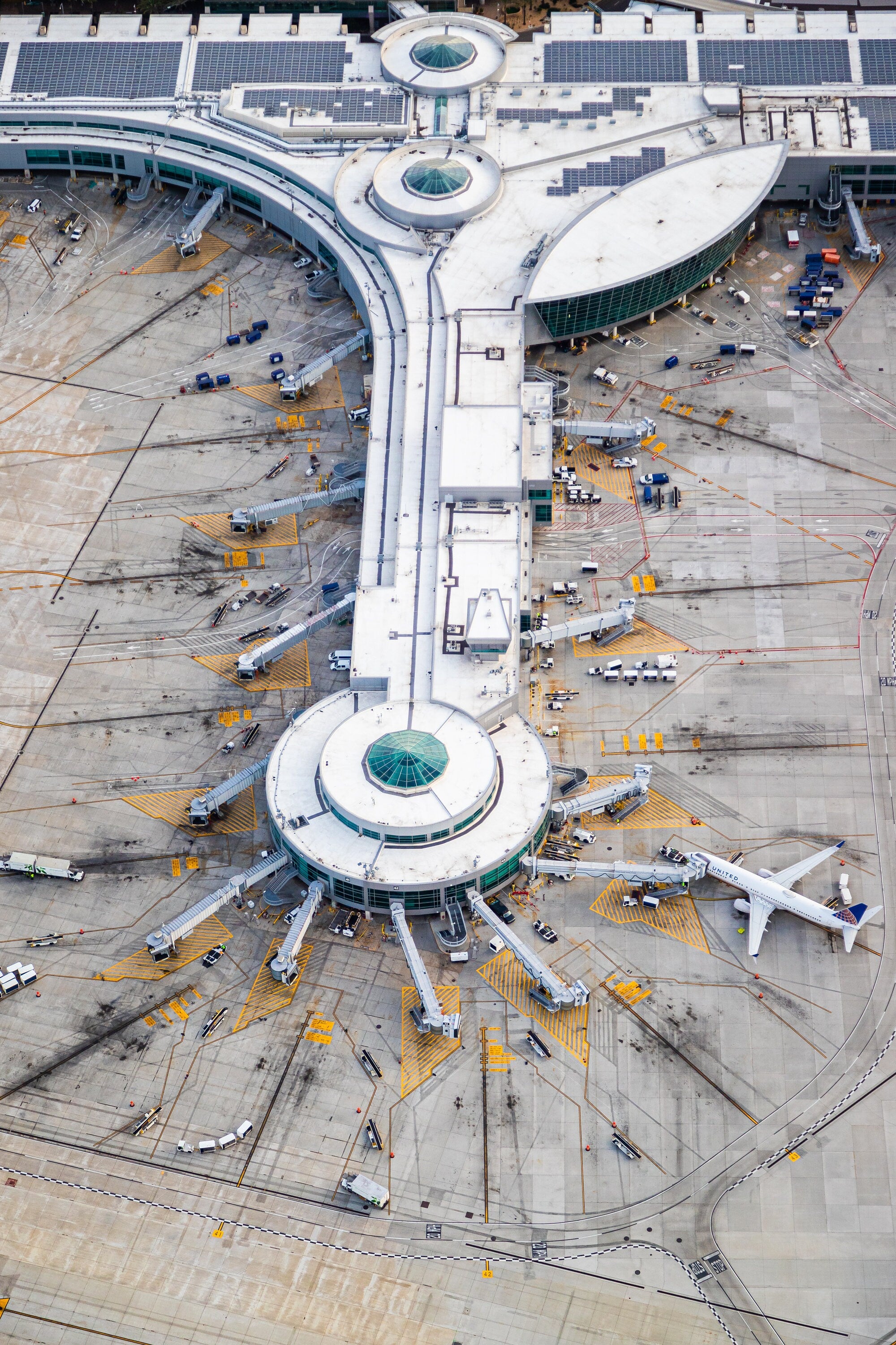 San Diego International Airport United Terminal - Fine Art Aerial Photography (Metal & Bamboo Prints)