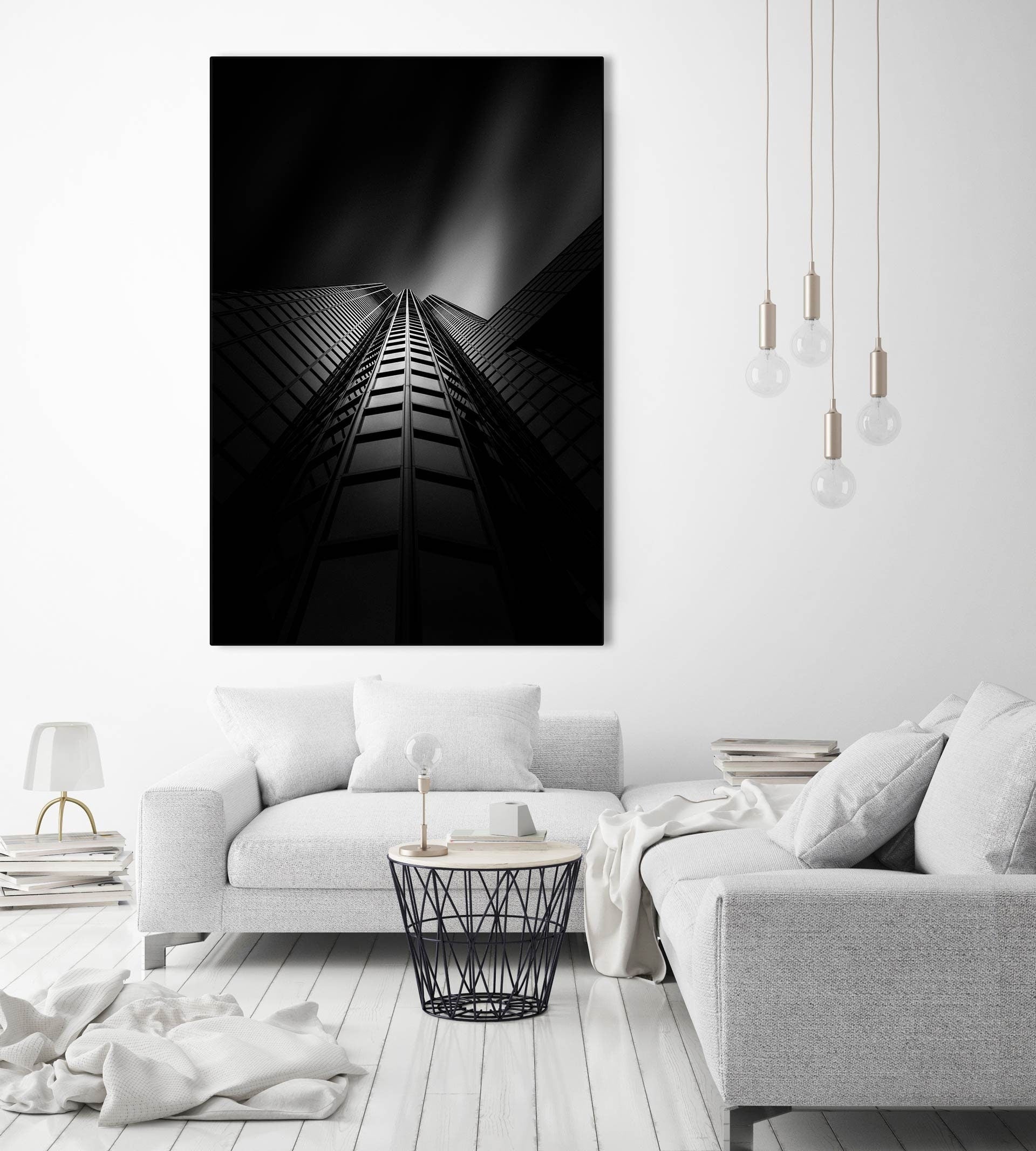 Modern Exchange Place - Boston Black and White Fine Art (Metal & Bamboo Prints)