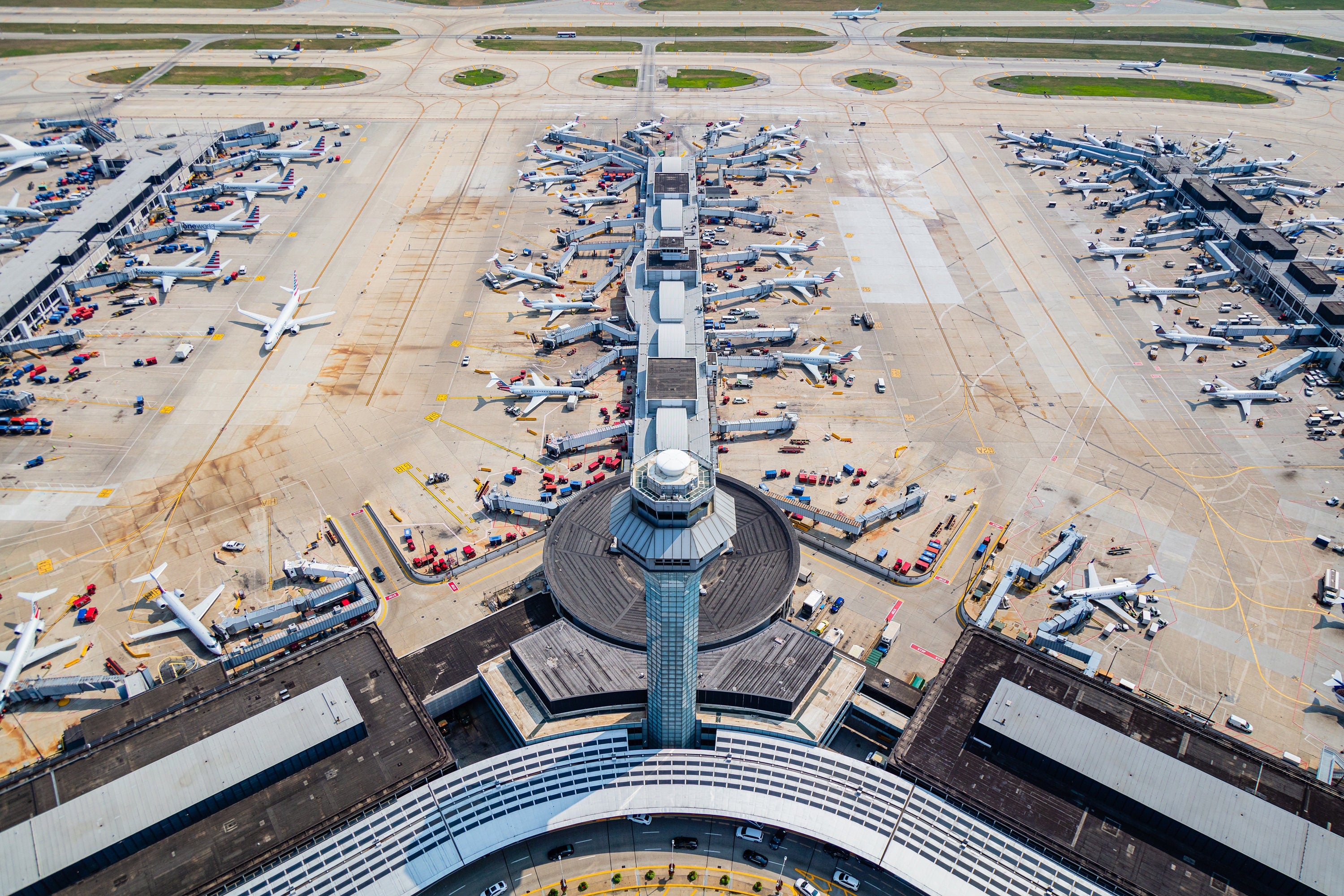 Chicago O'Hare International Airport Aerial Fine Art Photography (Metal & Bamboo Prints)