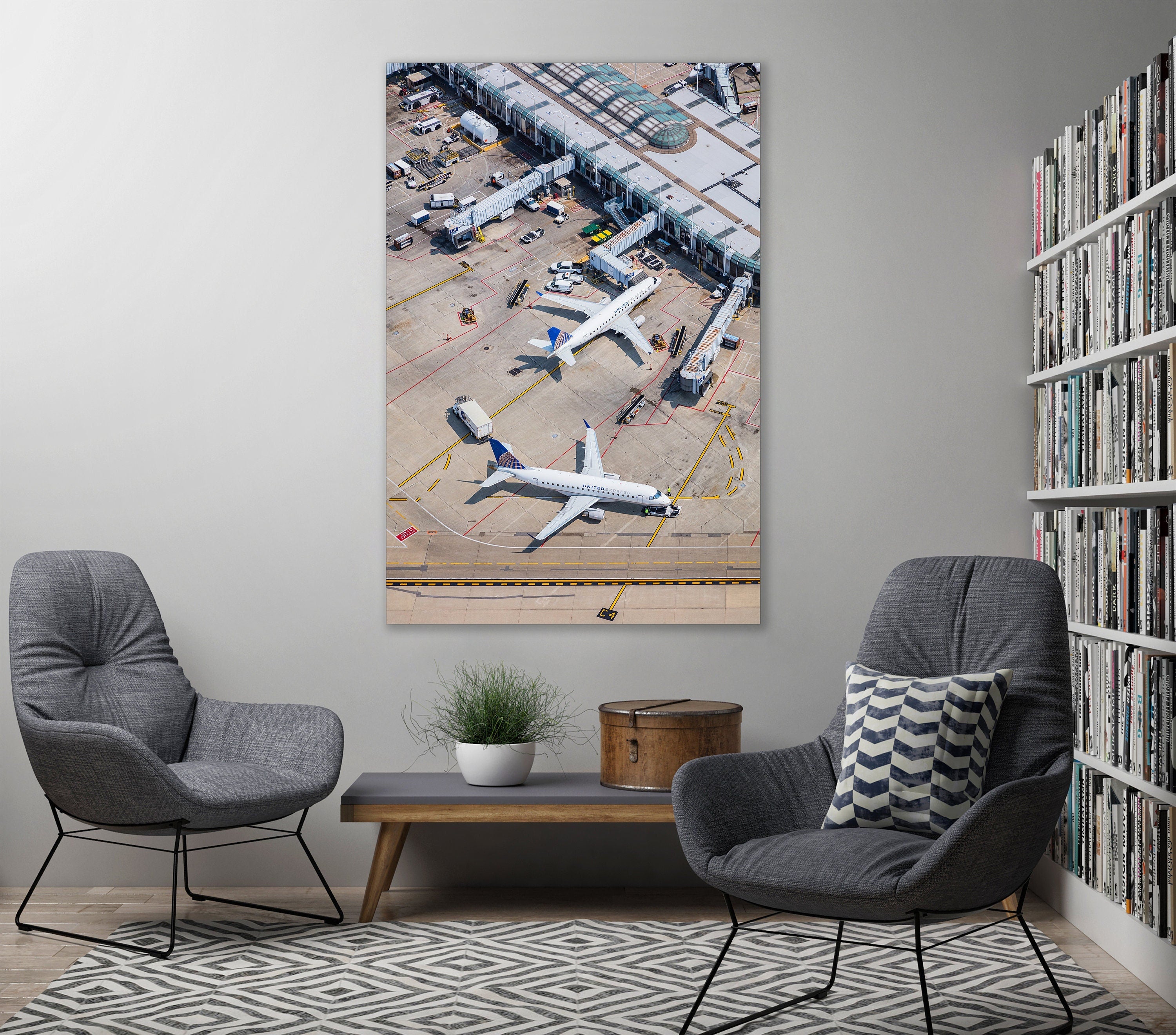 United Terminal - Chicago O'Hare International Airport - Aerial Fine Art Photography (Metal & Bamboo Prints)