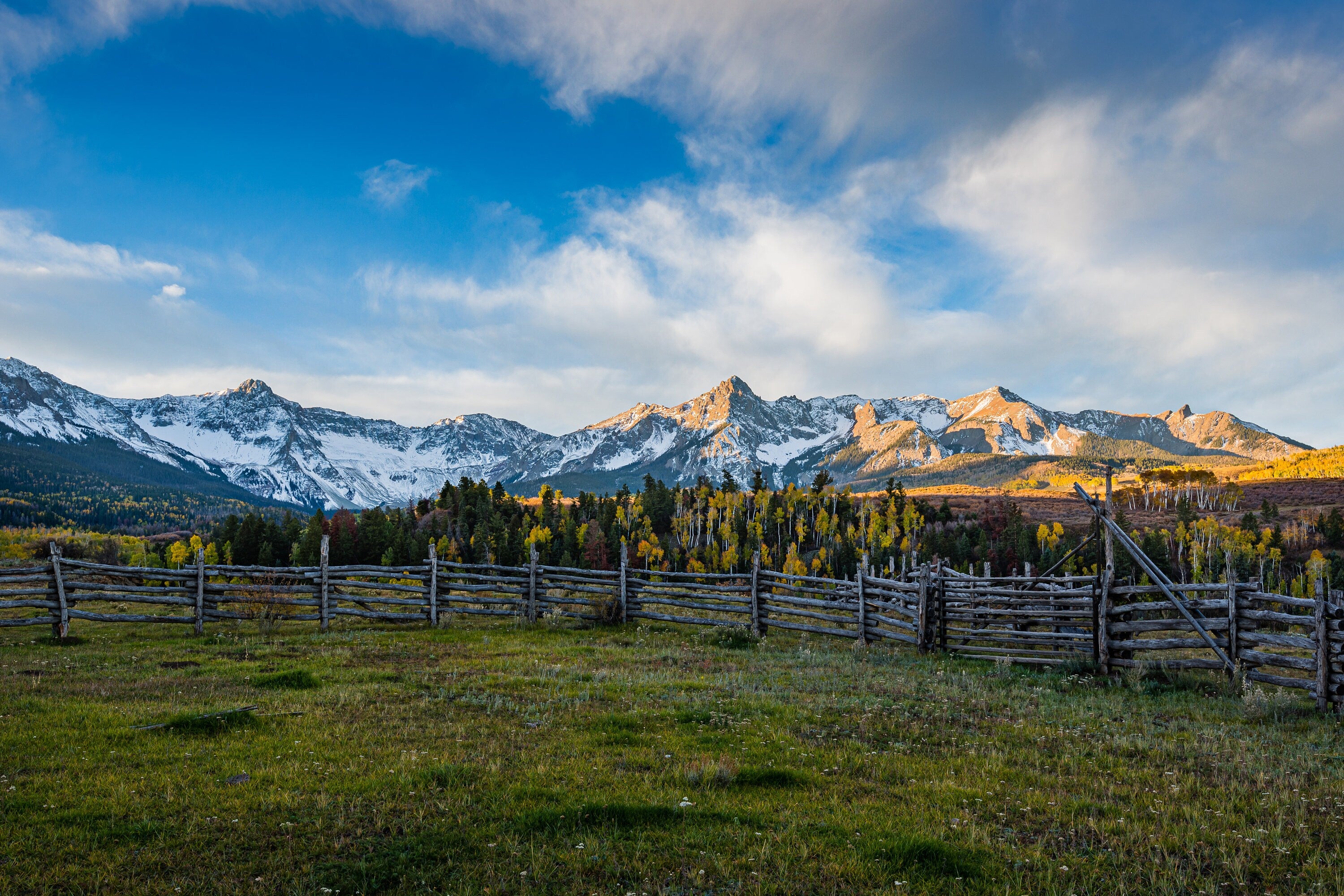 Sunrise Ranch - Mount Sneffels Colorado County Road 9 - Fine Art Photography (Metal & Bamboo Prints)