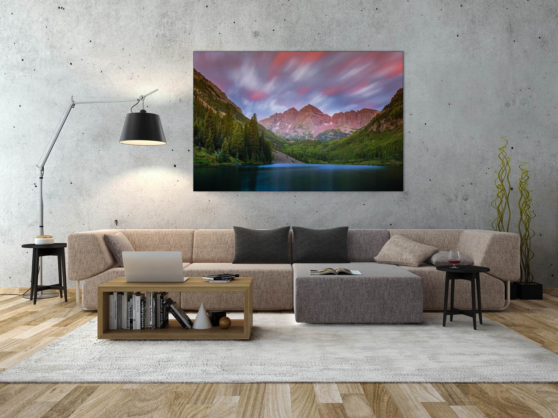 Maroon Bells at Sunrise - Colorado Long Exposure Fine Art Photography (Metal & Bamboo Prints)