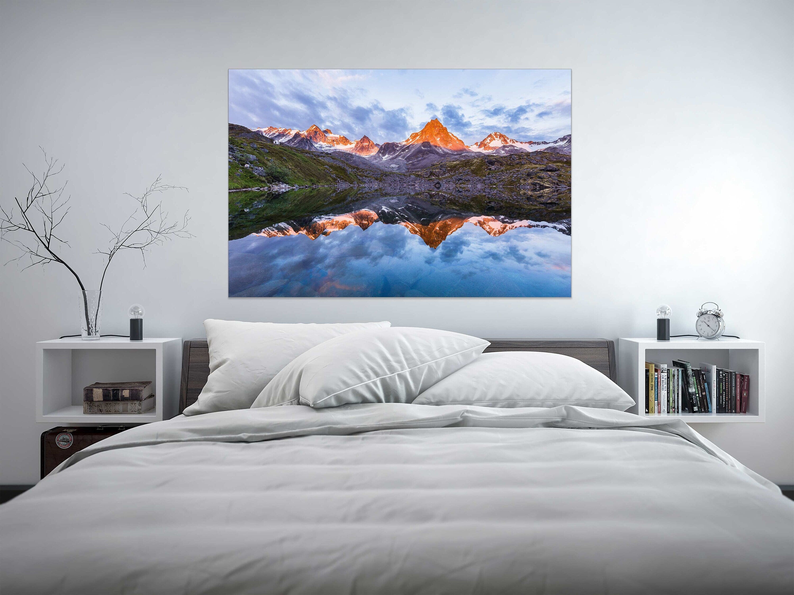 Hatcher Pass Talkeetna Mountains Sunset Reflection - Alaska Fine Art Photography (Metal & Bamboo Prints)