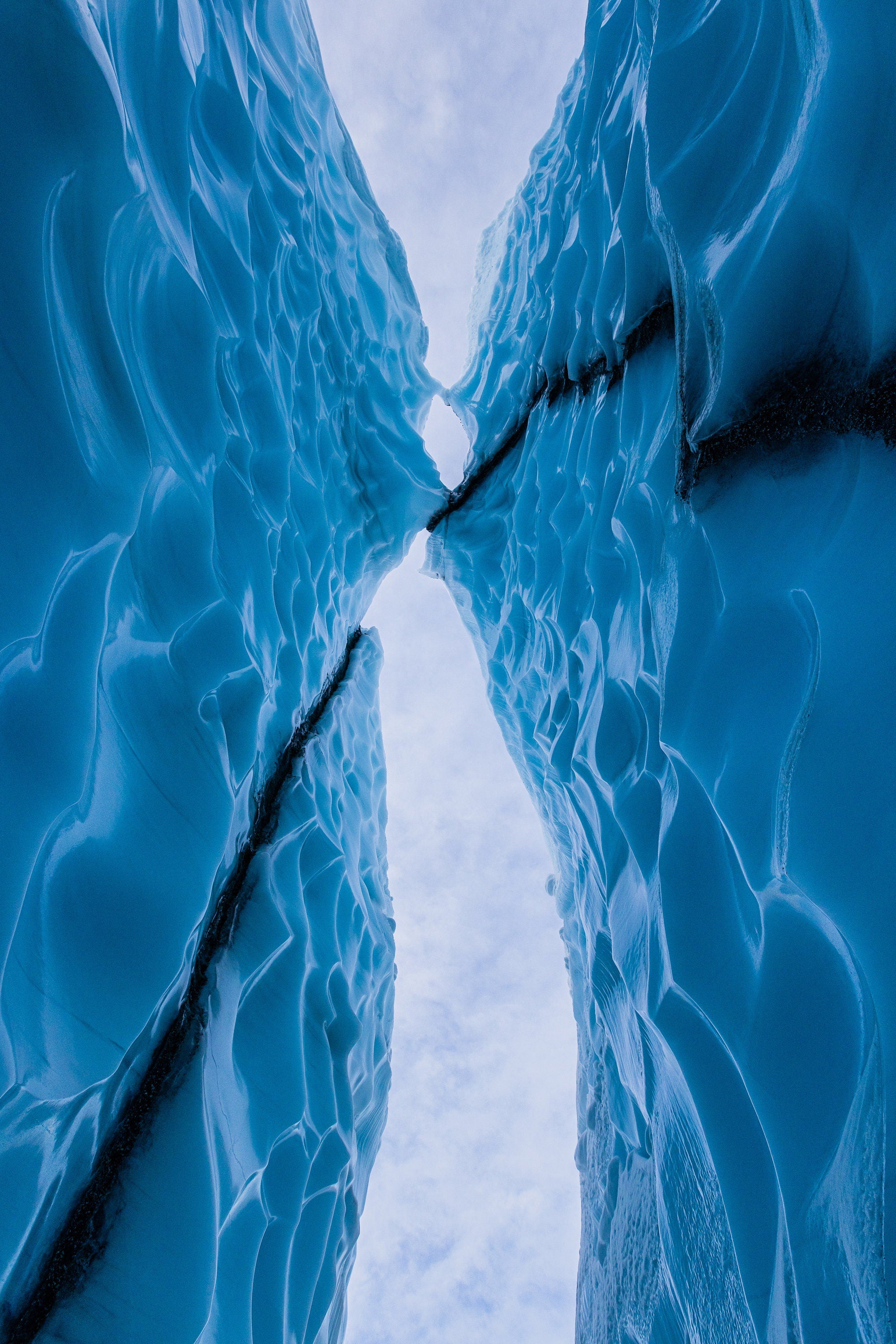 Ice Arch Z - Matanuska Glacier Alaska Fine Art Photography  (Metal & Bamboo Prints)