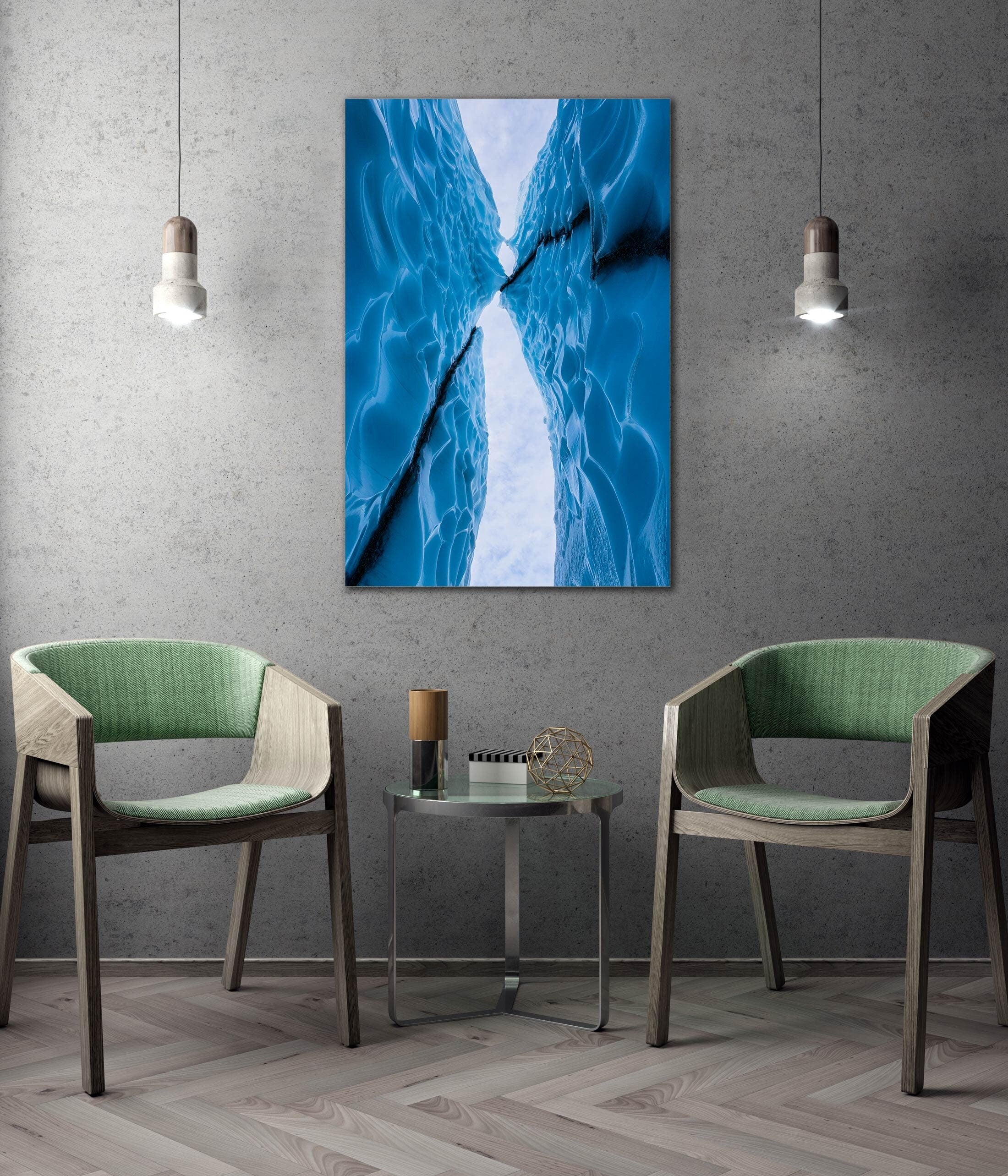 Ice Arch Z - Matanuska Glacier Alaska Fine Art Photography  (Metal & Bamboo Prints)