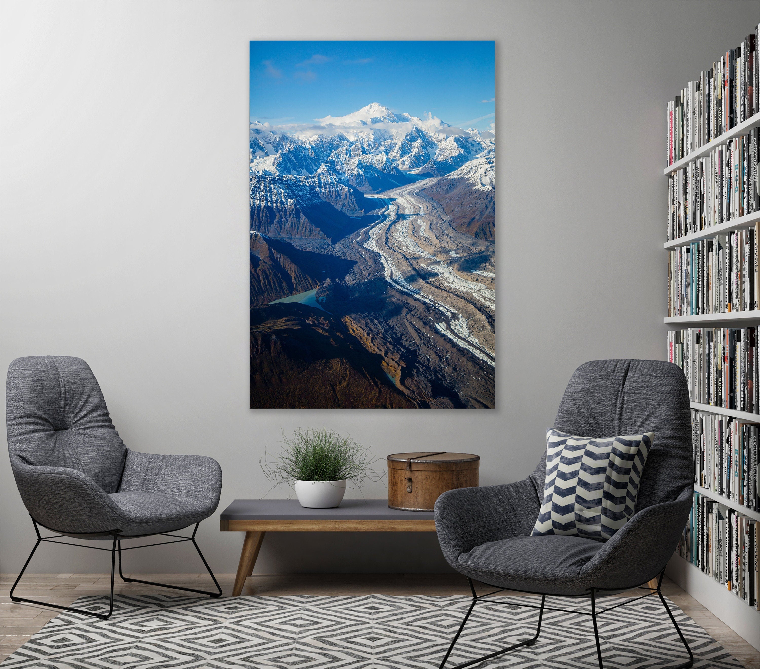 Tokositna Glacier Mount Denali - Alaska Aerial Fine Art Photography (Metal & Bamboo Prints)