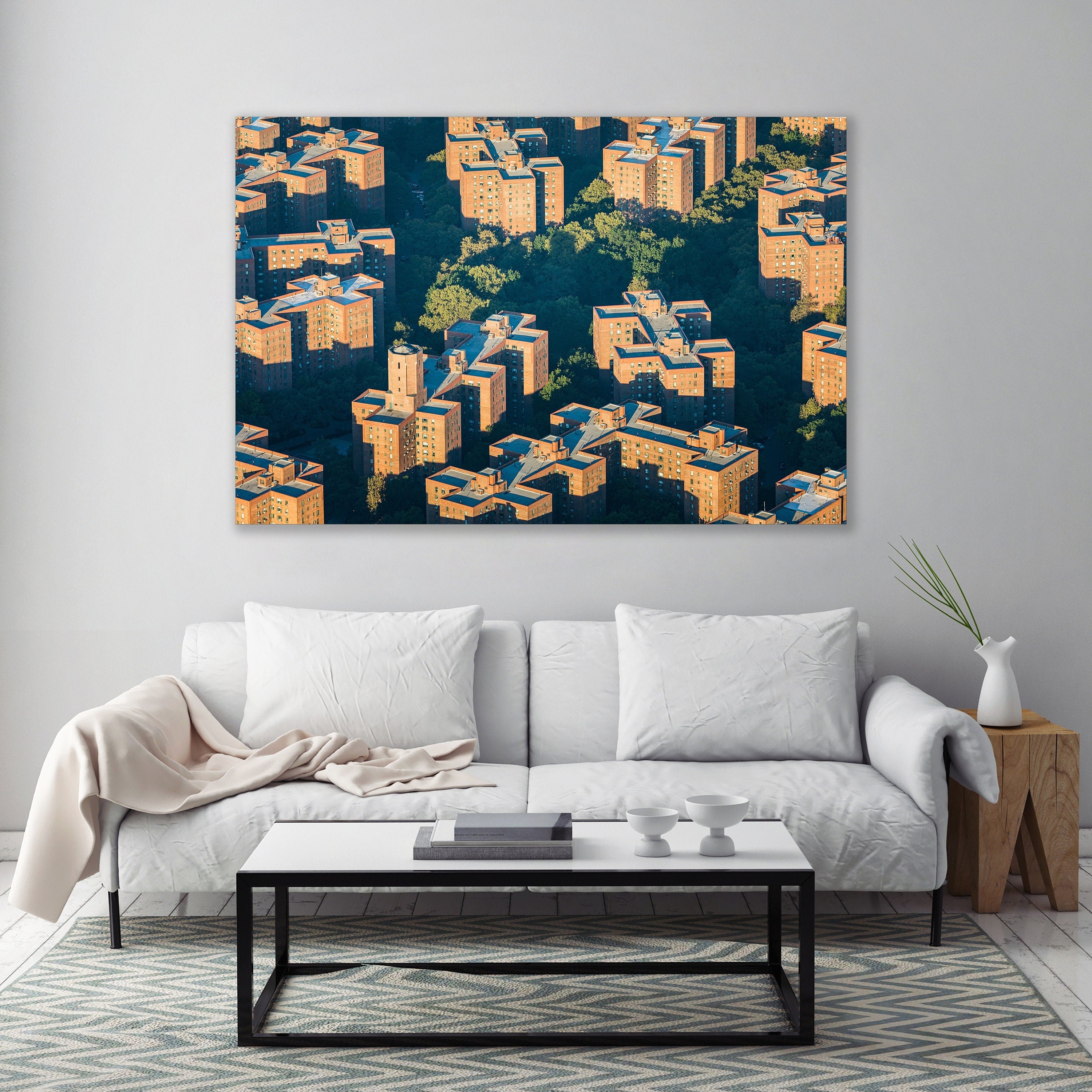 Stuyvesant Town Manhattan - New York City Aerial Photography (Metal & Bamboo Prints)