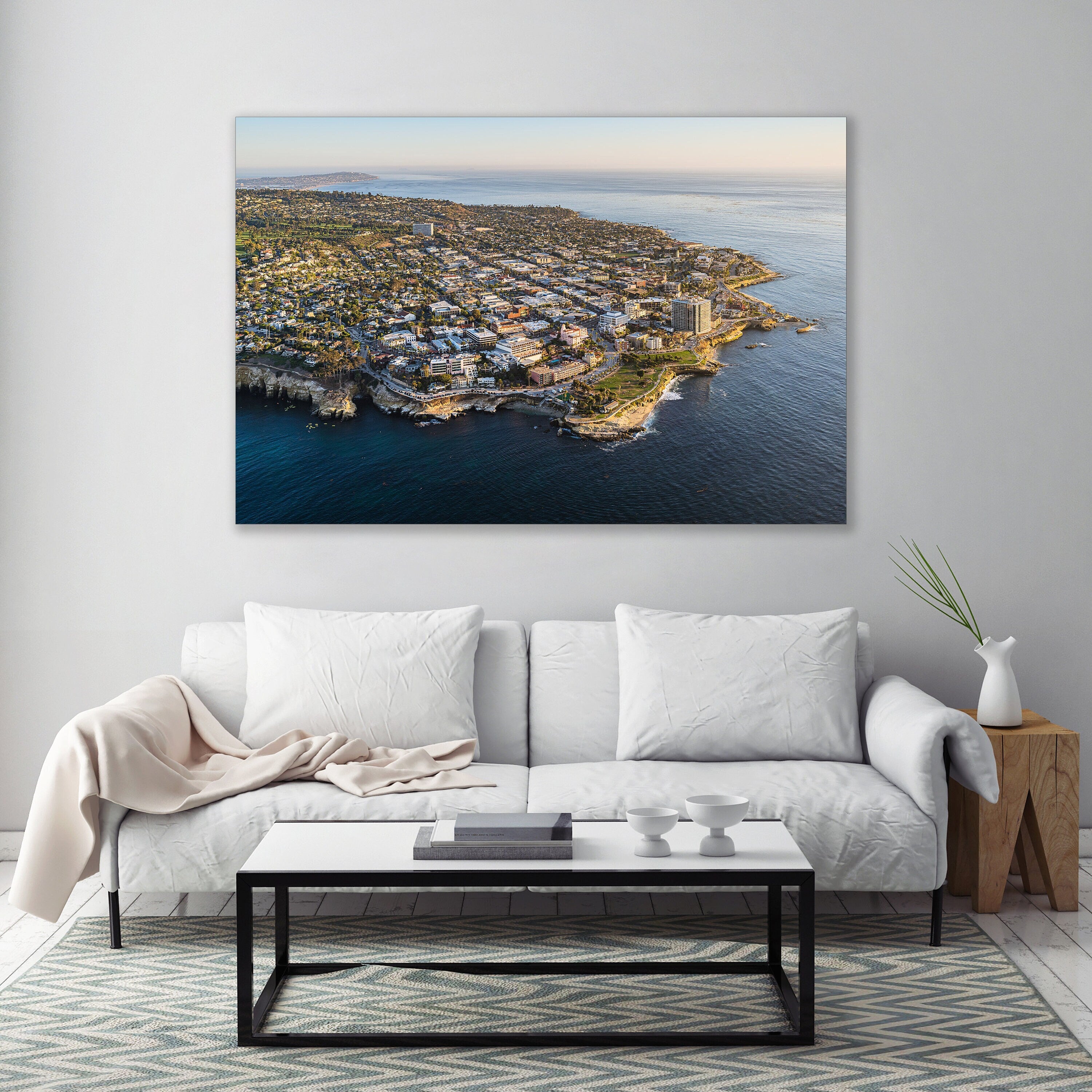 La Jolla Cove - San Diego, California - Fine Art Aerial Photography (Metal & Bamboo Prints)