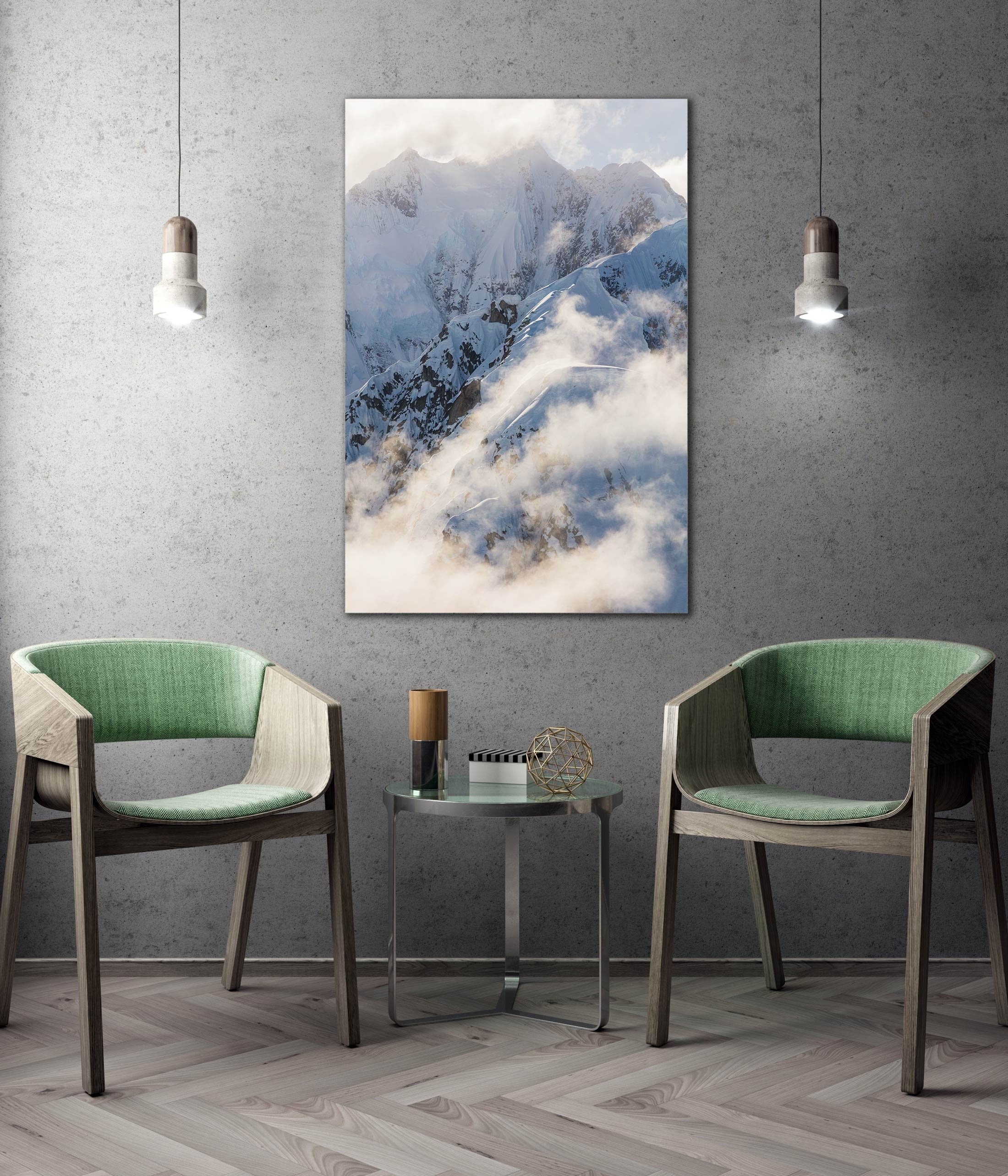 Alaska Range - Fine Art Aerial Photography (Metal & Bamboo Prints)