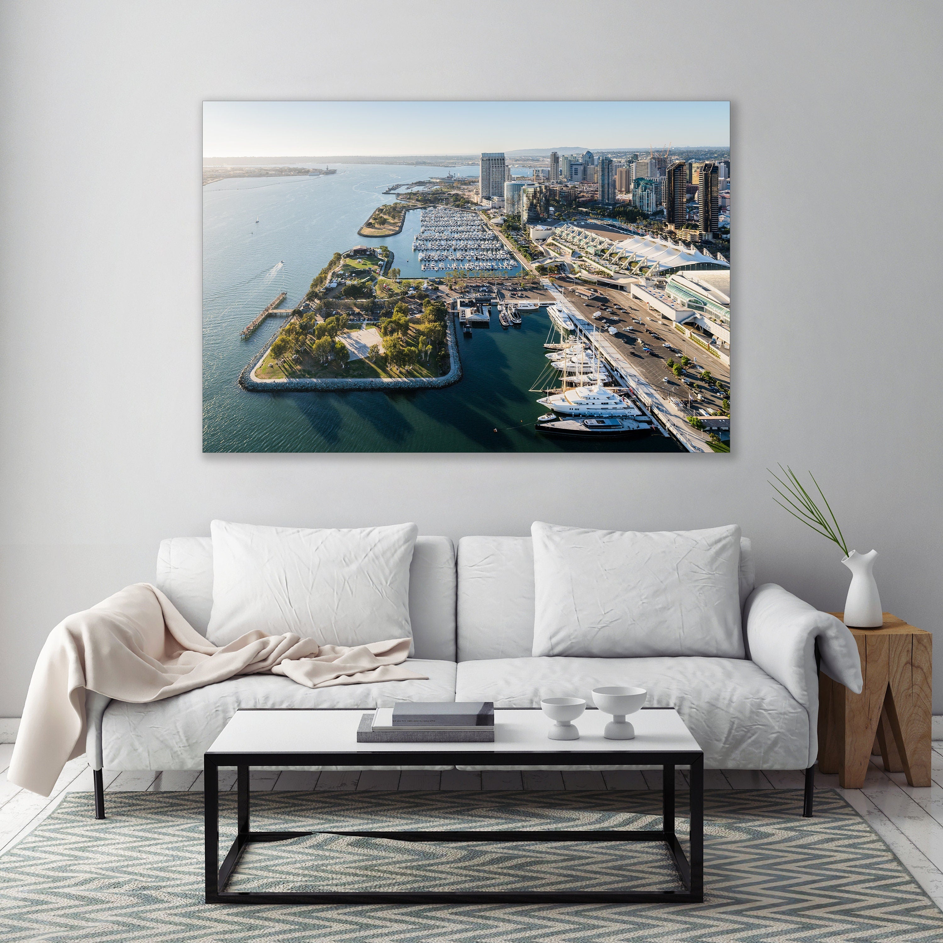 Downtown Waterfront - San Diego, California - Aerial Fine Art Photography (Metal & Bamboo Prints)