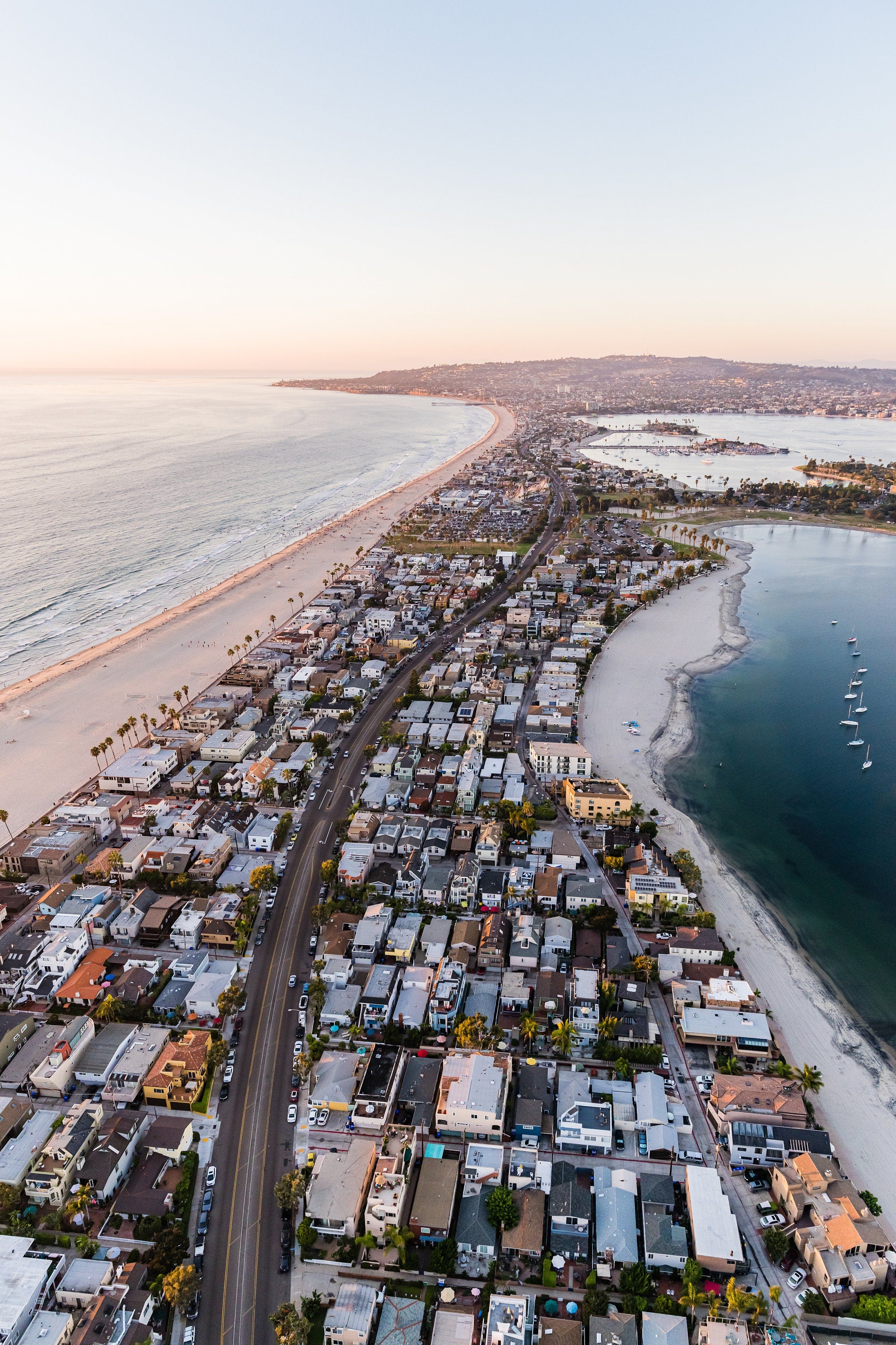 Mission Bay - San Diego, California - Fine Art Aerial Photography (Metal & Bamboo Prints)