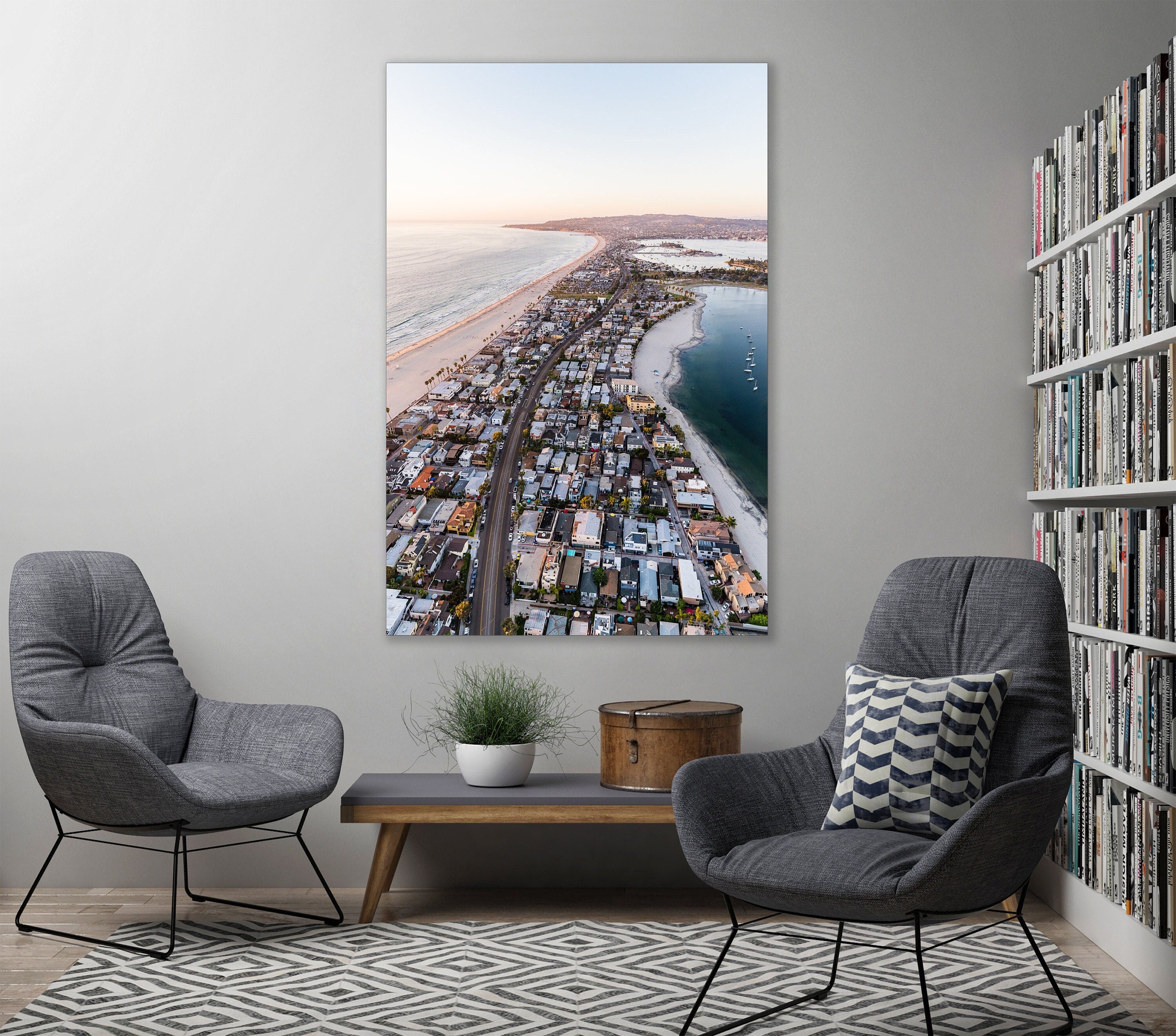 Mission Bay - San Diego, California - Fine Art Aerial Photography (Metal & Bamboo Prints)