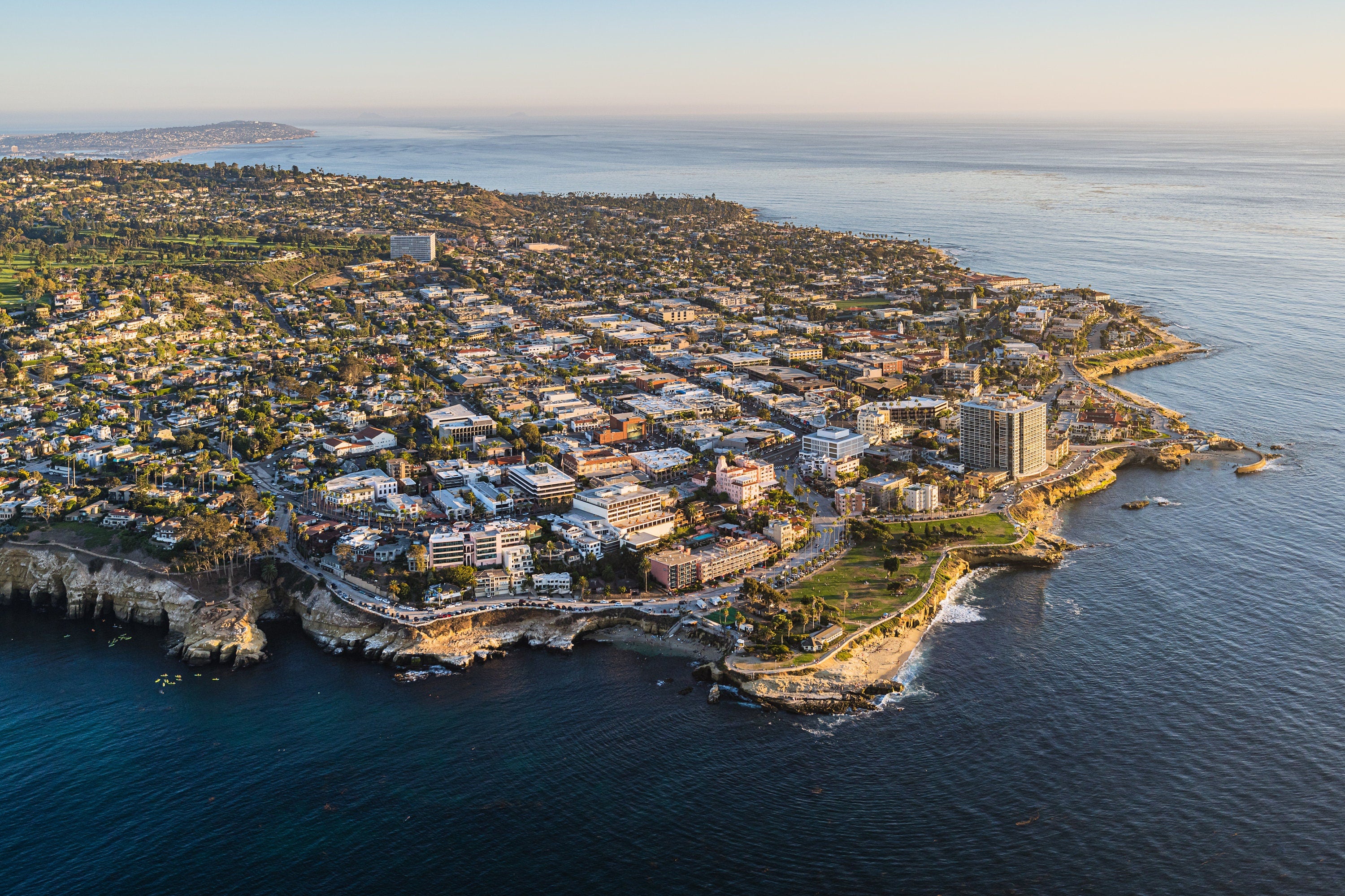 La Jolla Cove - San Diego, California - Fine Art Aerial Photography (Metal & Bamboo Prints)