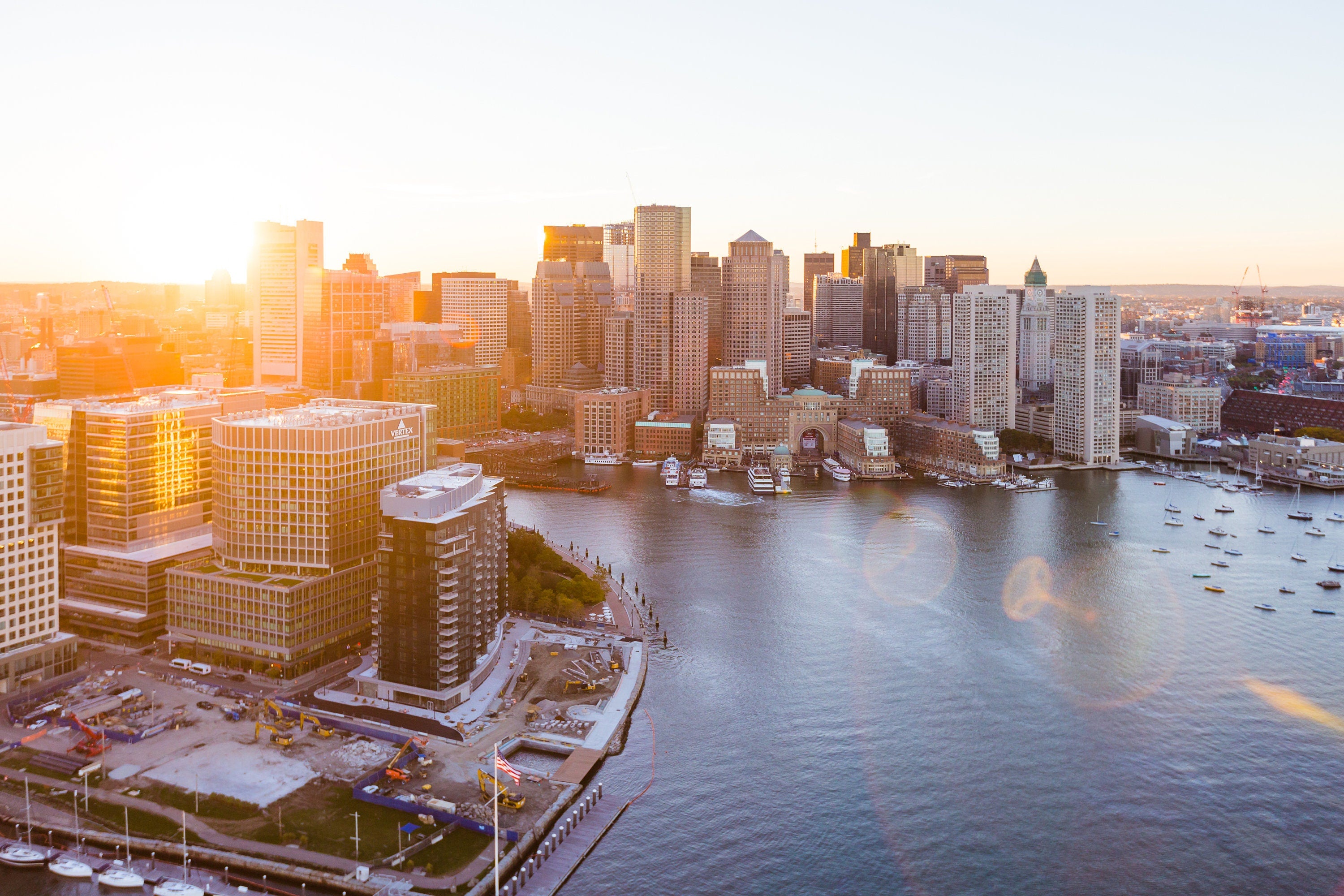 East Boston Waterfront - Aerial Fine Art Photography (Metal & Bamboo Prints)