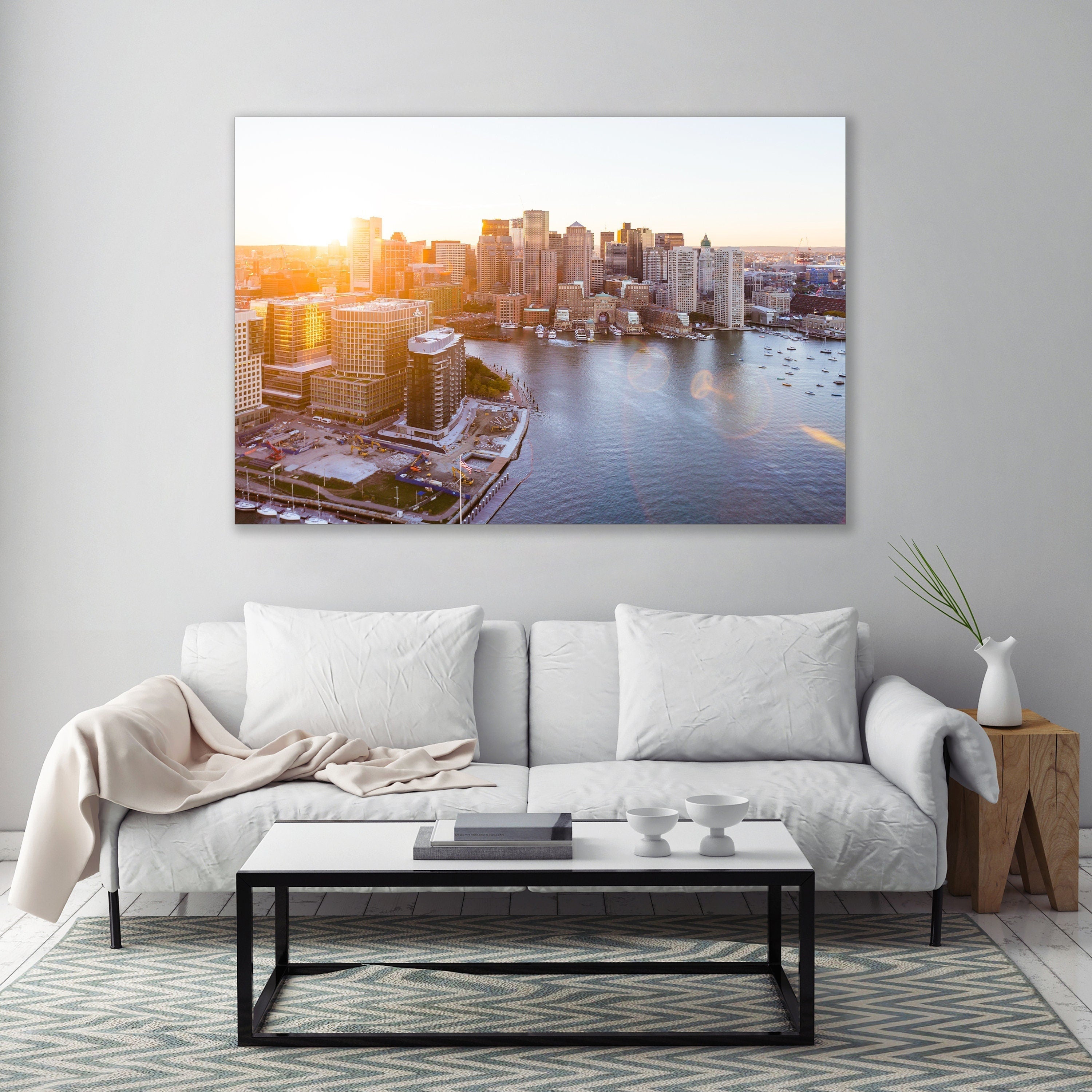 East Boston Waterfront - Aerial Fine Art Photography (Metal & Bamboo Prints)