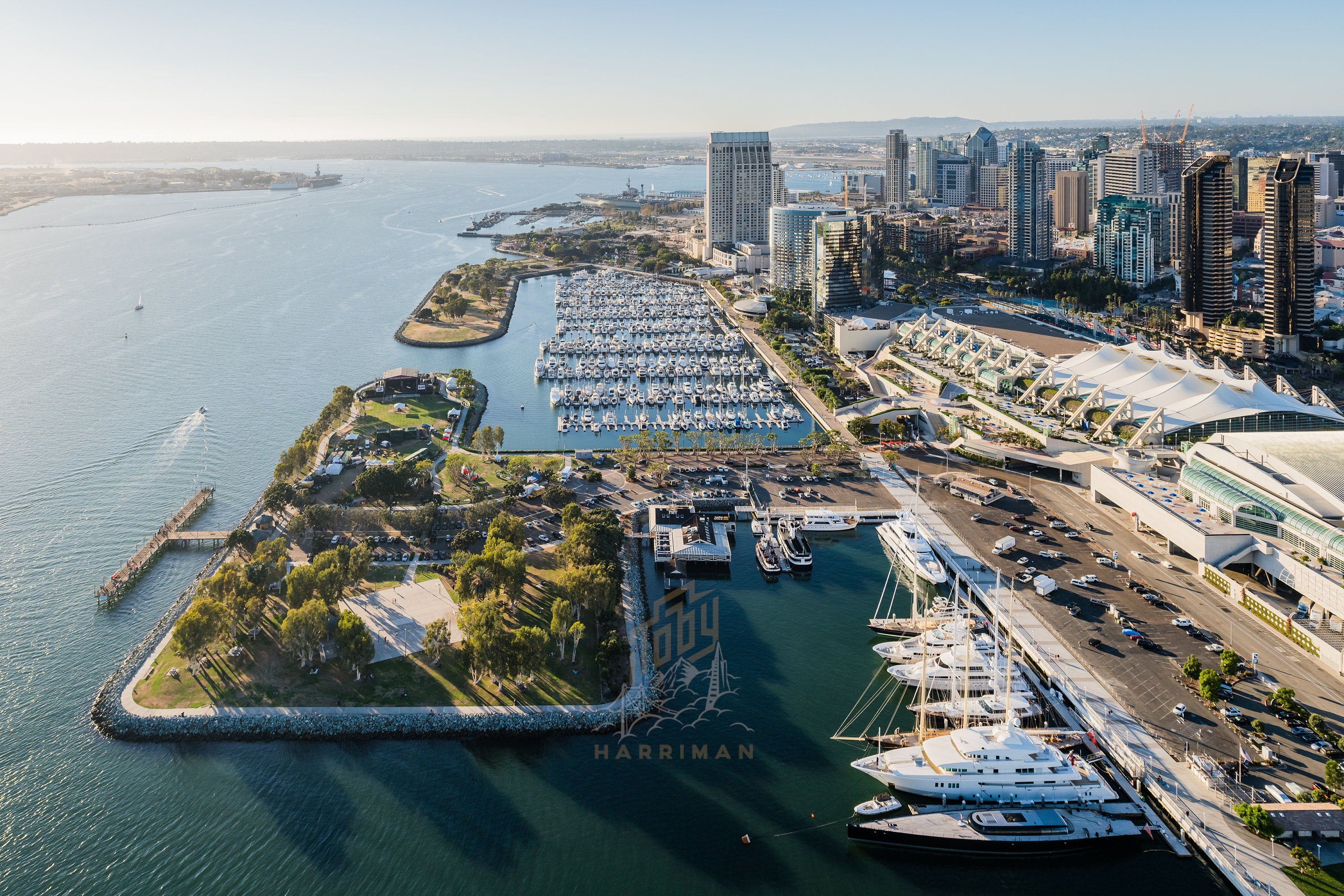 Downtown Waterfront - San Diego, California - Aerial Fine Art Photography (Metal & Bamboo Prints)