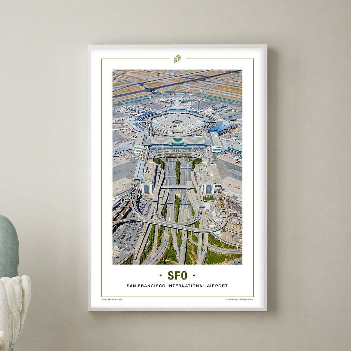 SFO - San Francisco International Airport Terminals - Airport // Travel Photography Posters