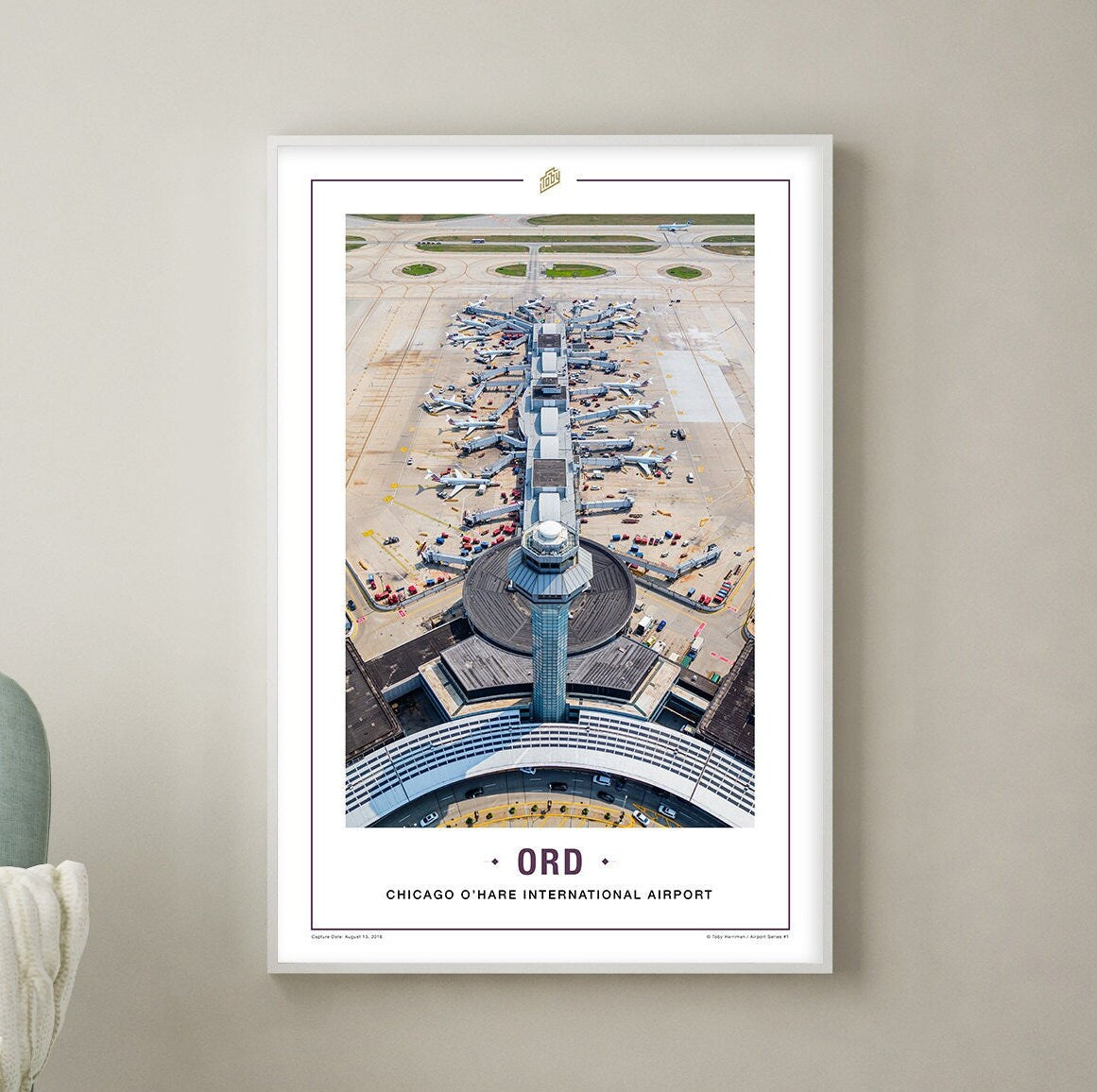 ORD - Chicago O'Hare International Airport Terminals - Airport // Travel Photography Posters