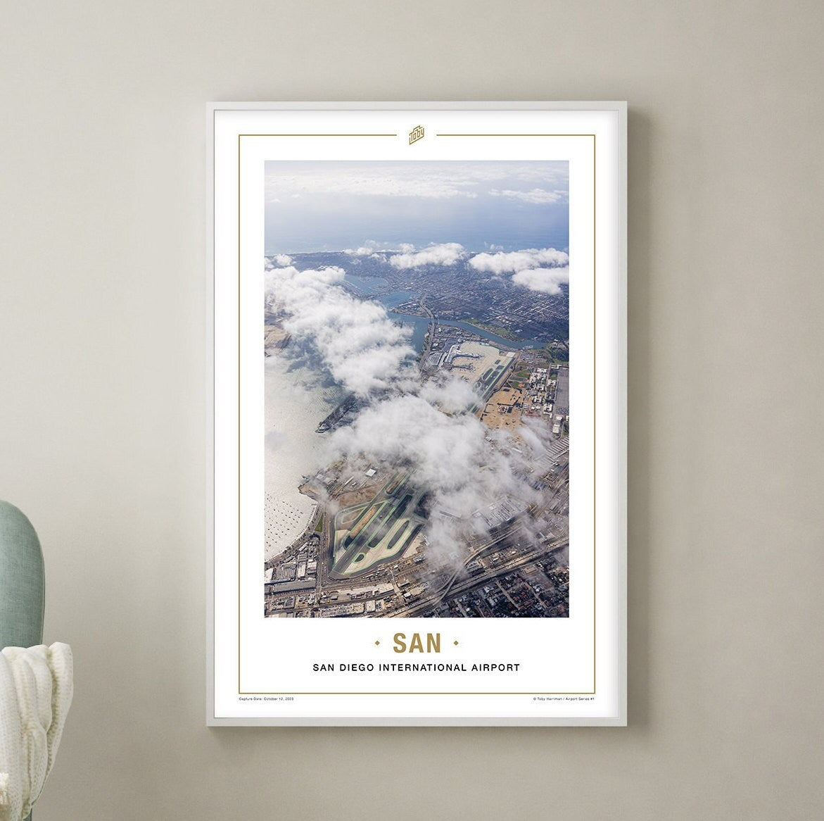 SAN - San Diego International Airport Terminals (2) - Airport // Travel Photography Posters