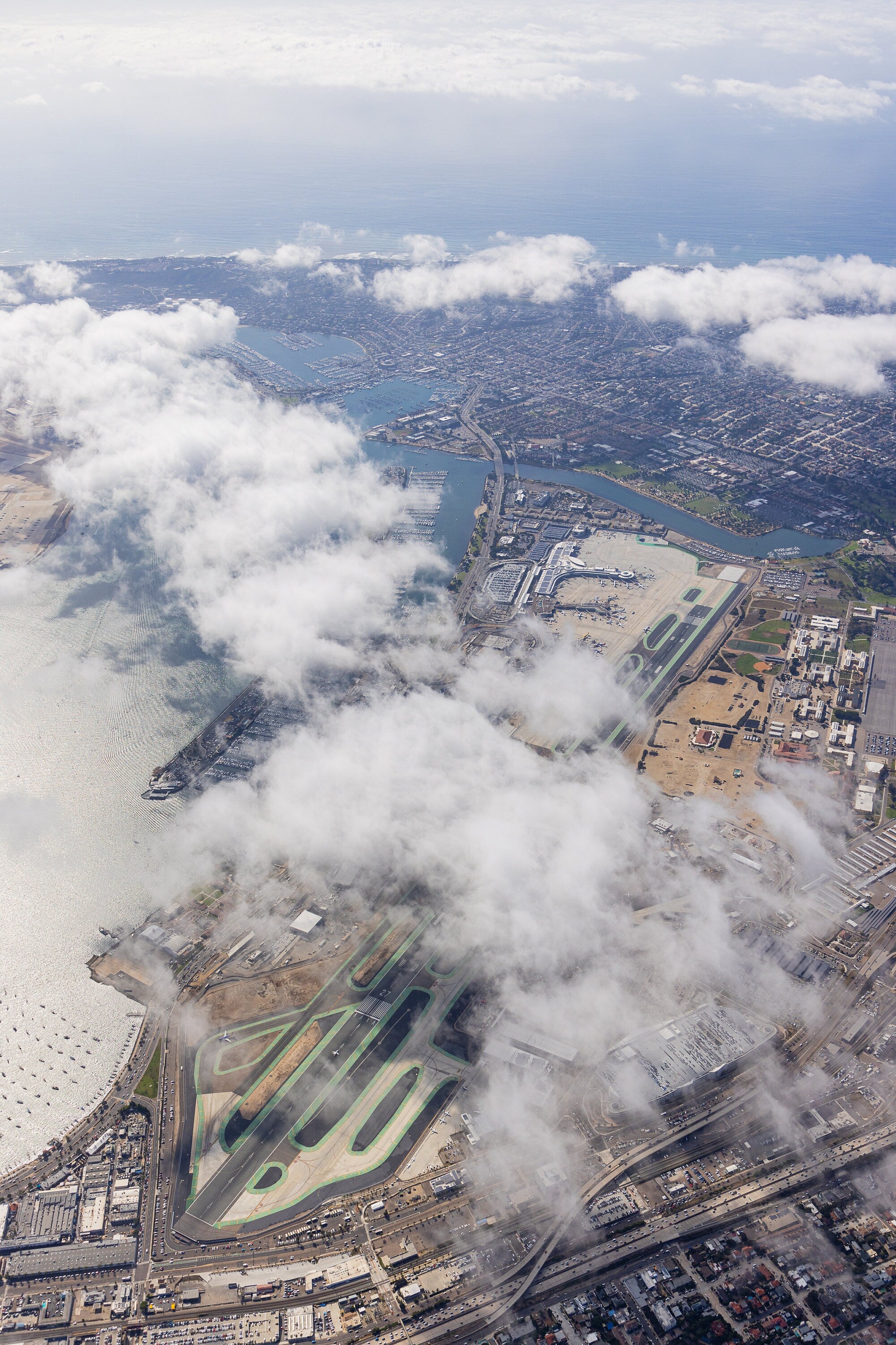 San Diego International Airport - California Fine Art Aerial Photography (Metal & Bamboo Prints)