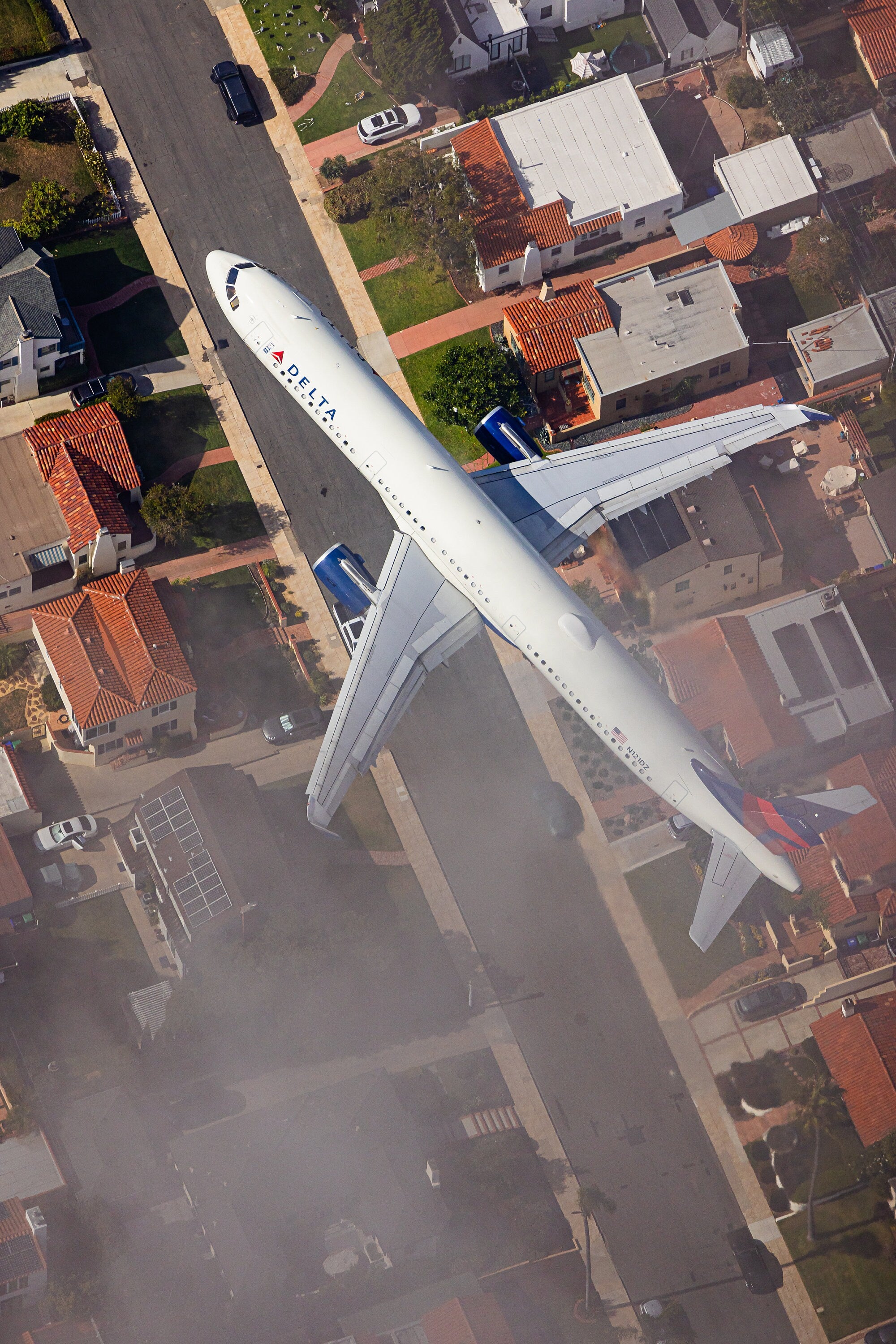 Airbus A321-211 - Delta Air Lines - San Diego International Airport Aerial Photography - Toby Harriman - 1 (Metal & Bamboo Prints)