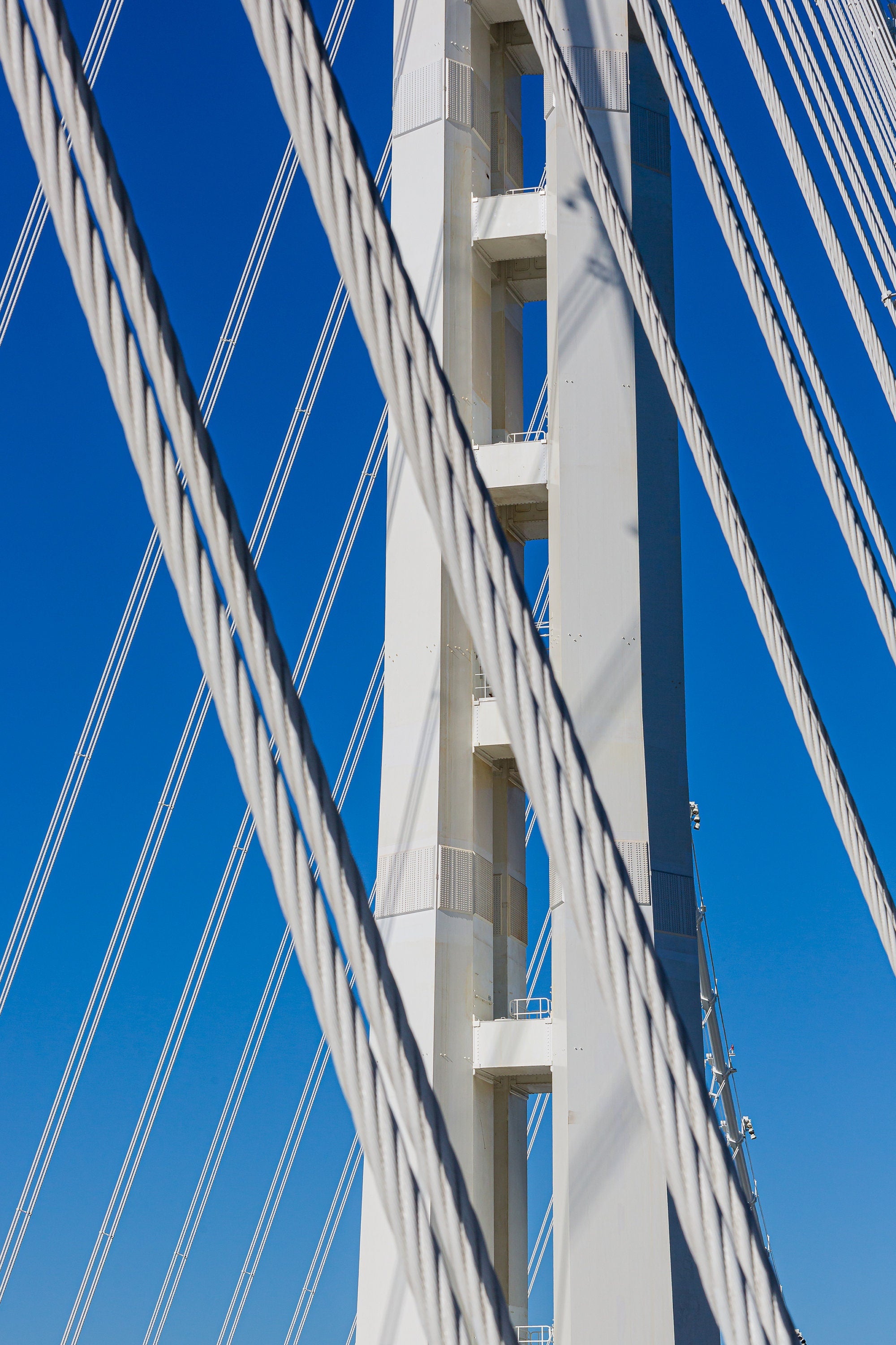 San Francisco-Oakland Bay Bridge - Abstract Close-Up Fine Art Photography by Toby Harriman - 1 (Metal & Bamboo Print)