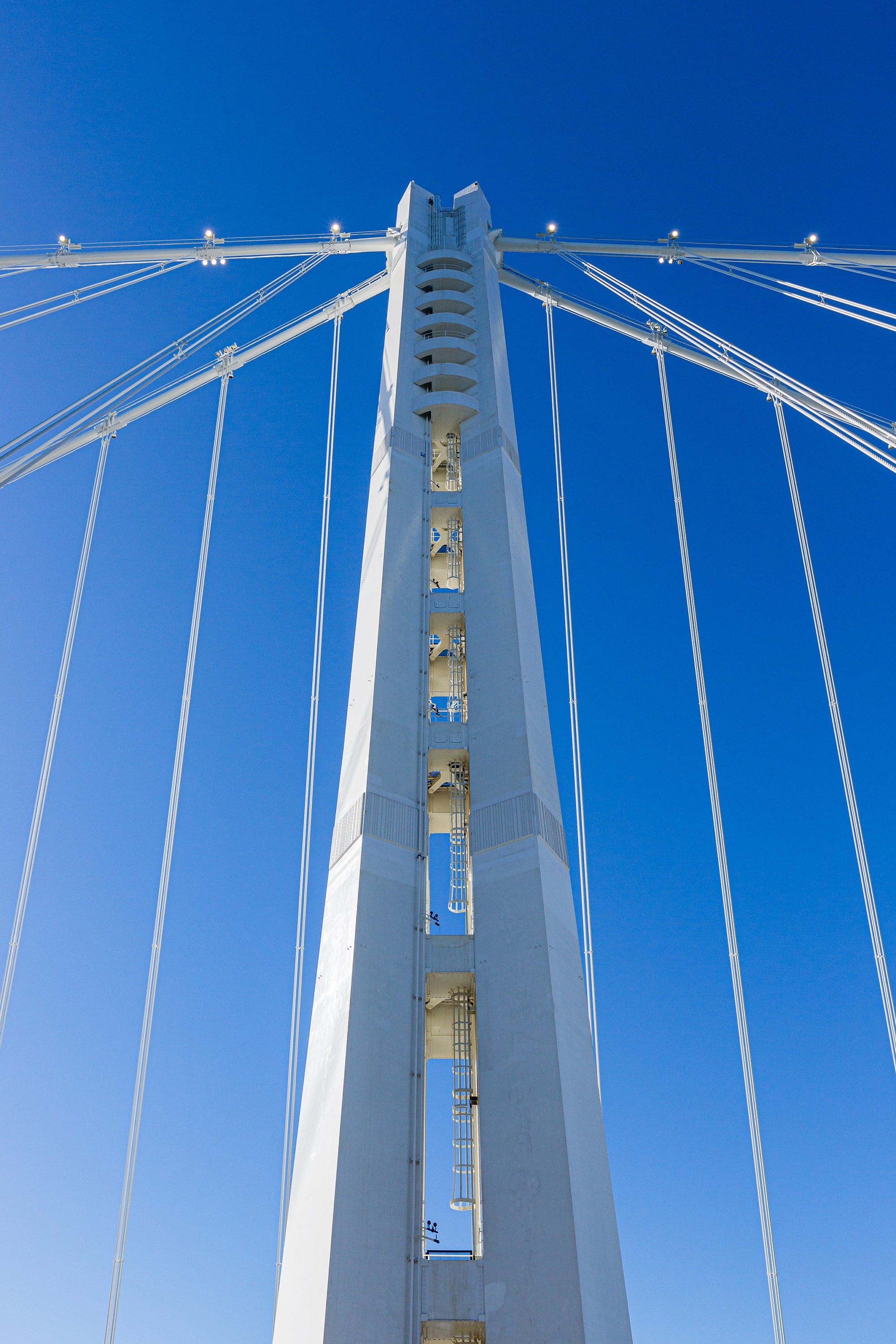 San Francisco-Oakland Bay Bridge - Abstract Close-Up Fine Art Photography by Toby Harriman - 2 (Metal & Bamboo Print)