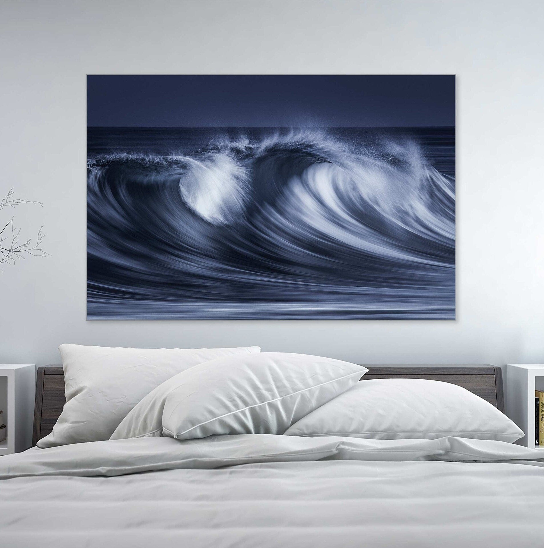 The Modern Force - Hawaii Waves Monotone Fine Art Photography - Modern Surf Series 3 (Metal & Bamboo Prints)