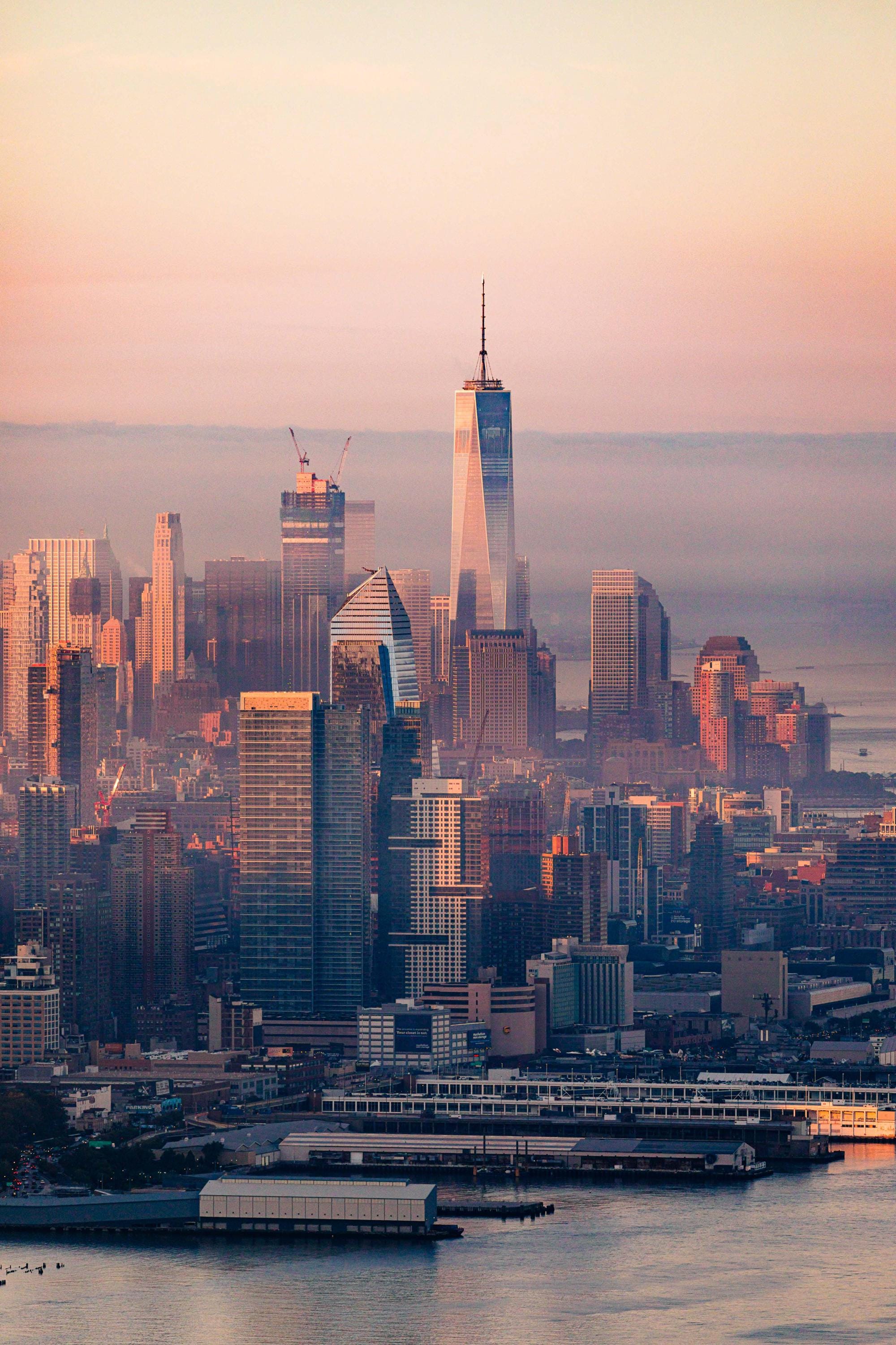 a view of a large city with a lot of tall buildings