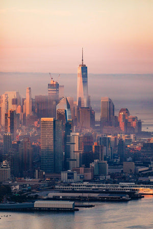 a view of a large city with a lot of tall buildings